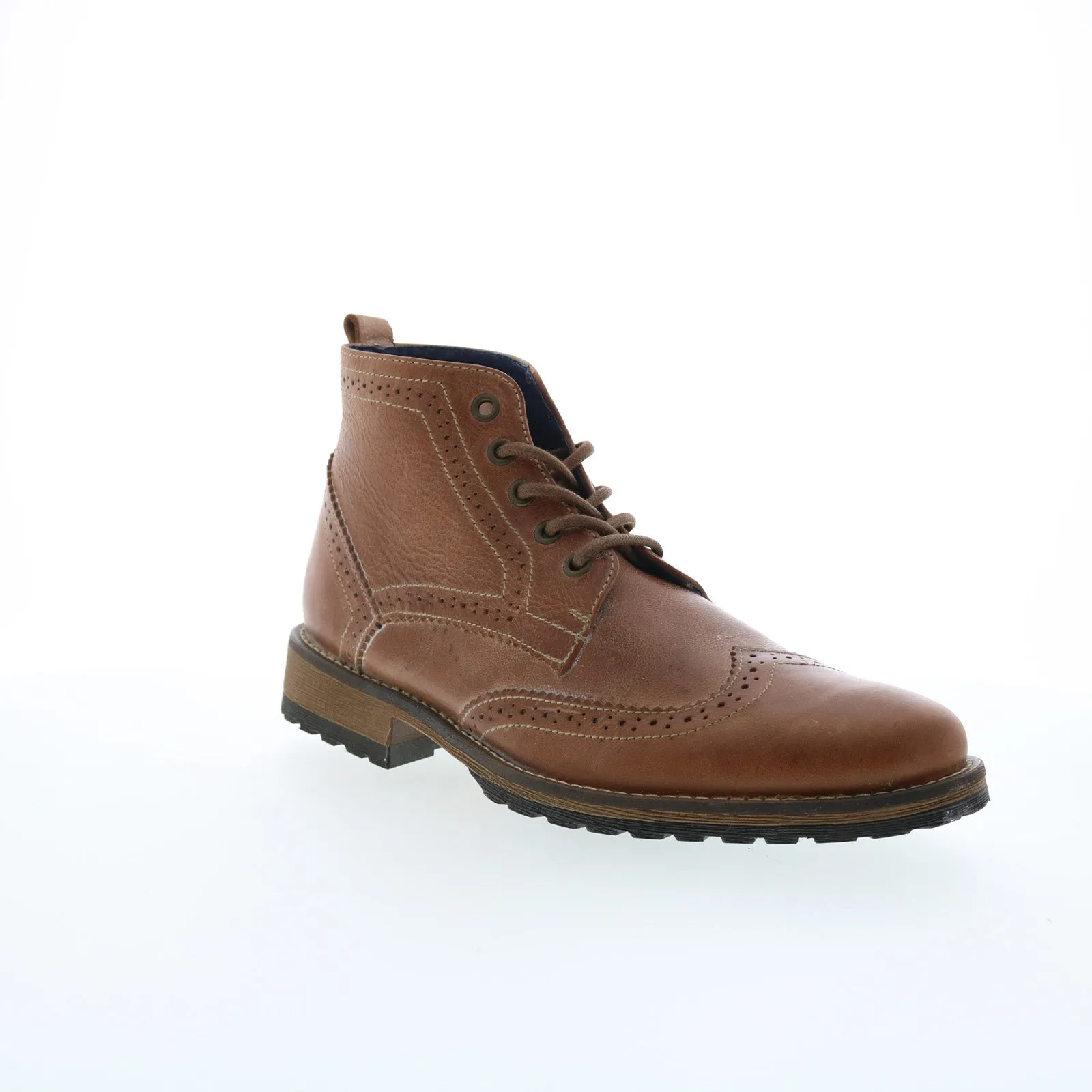 Parc City Boot Co. Big Bend 021-51W Mens Brown Leather Casual Dress Boots Shock-absorbing Cushion Zone