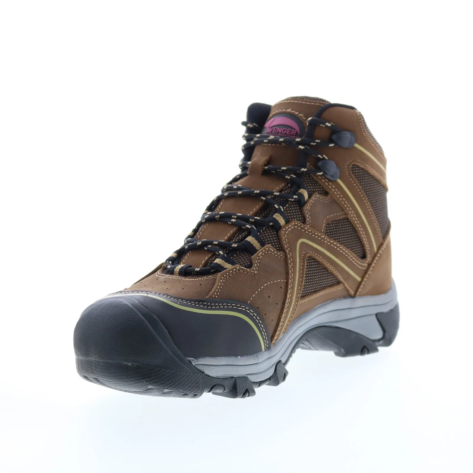 Avenger Crosscut Steel Toe Waterproof A7751 Womens Brown Leather Work Boots Outback Travel