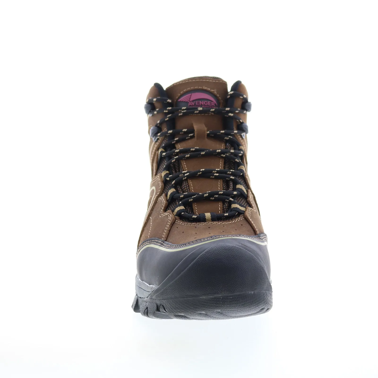 High-performance Comfortable buckles Avenger Crosscut Steel Toe Waterproof A7751 Womens Brown Leather Work Boots