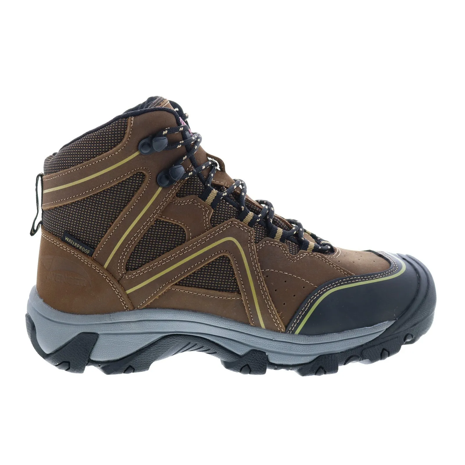 Avenger Crosscut Steel Toe Waterproof A7751 Womens Brown Leather Work Boots Seamless Stitching Wide Range