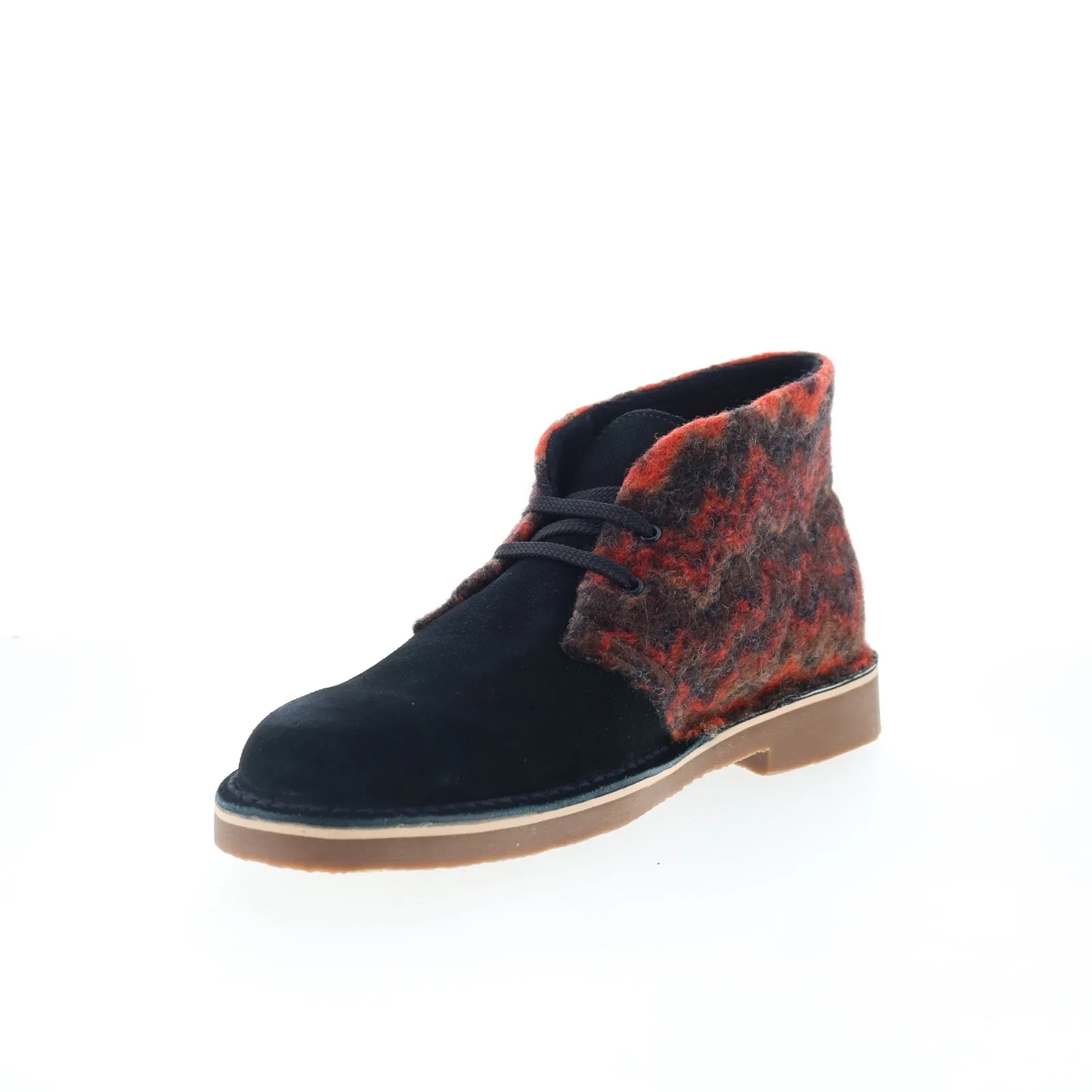 Clarks Bushacre 3 26168658 Mens Black Suede Lace Up Chukkas Boots Warehouse Work Easy Wear