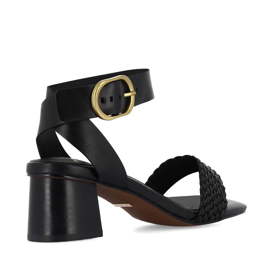 Dynamic support Premium materials EADIE - BLACK LEATHER