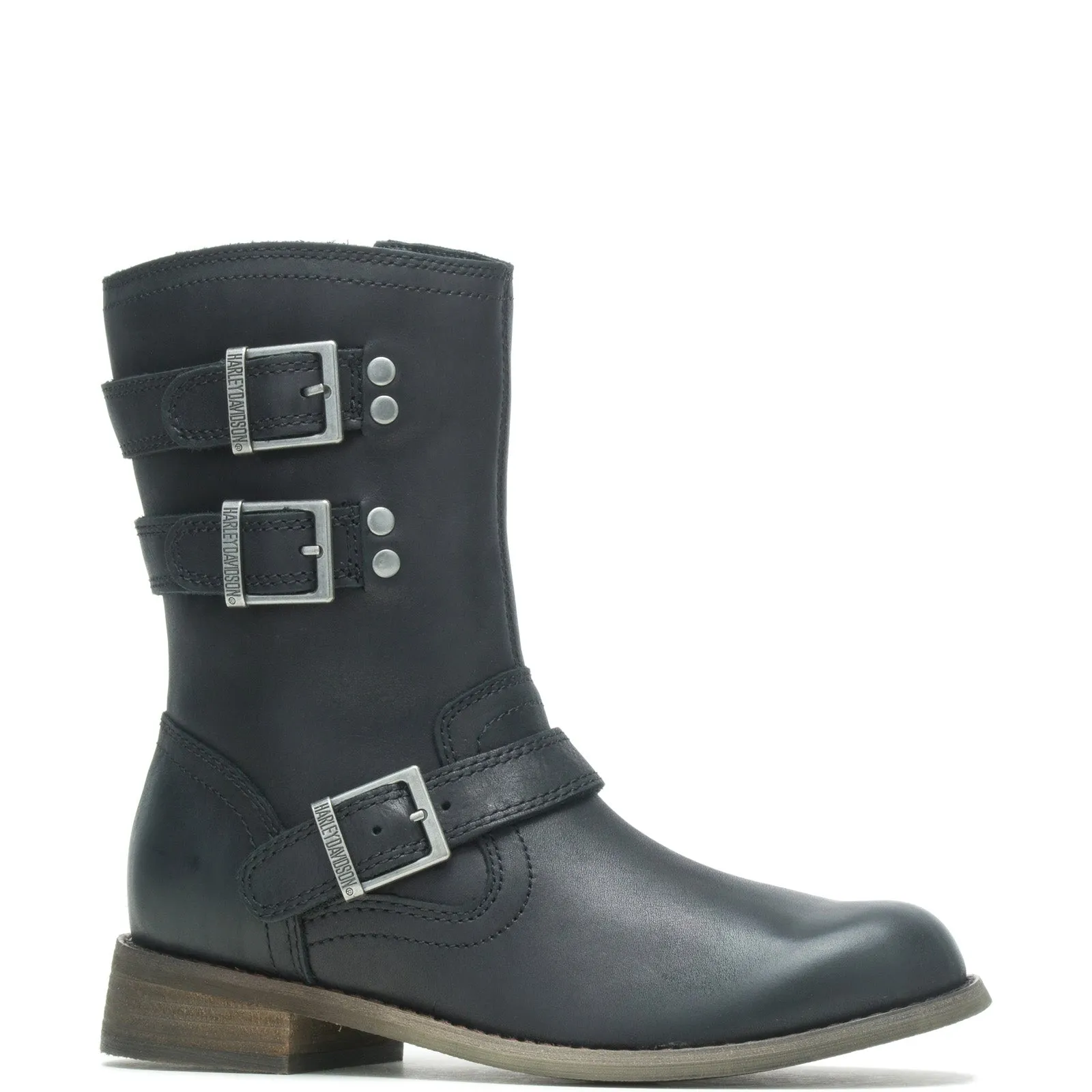 Transitional Look Harley-Davidson Dorilee 7" Engineer D84751 Womens Black Motorcycle Boots