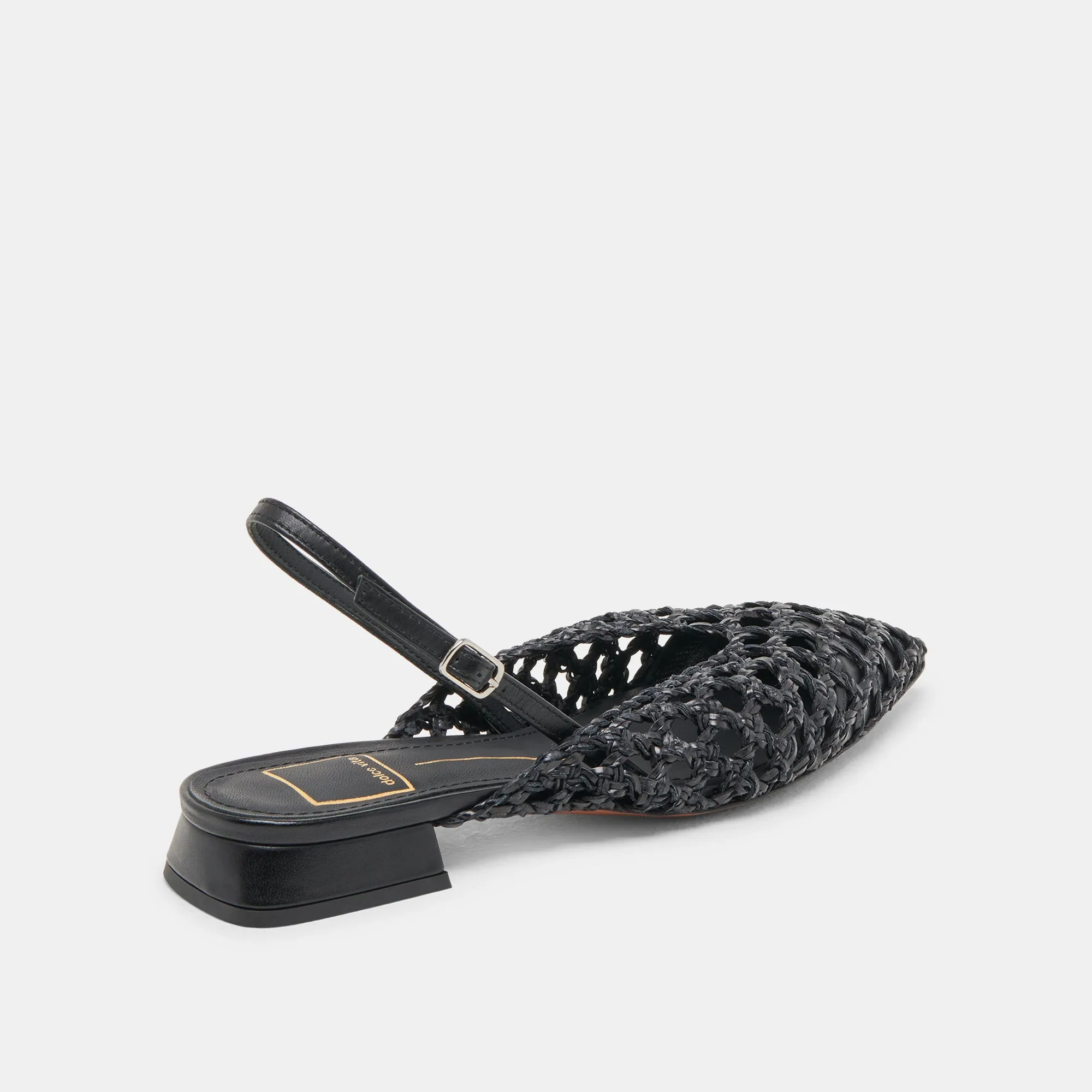 CYNDI FLATS BLACK WOVEN Hill Glow
