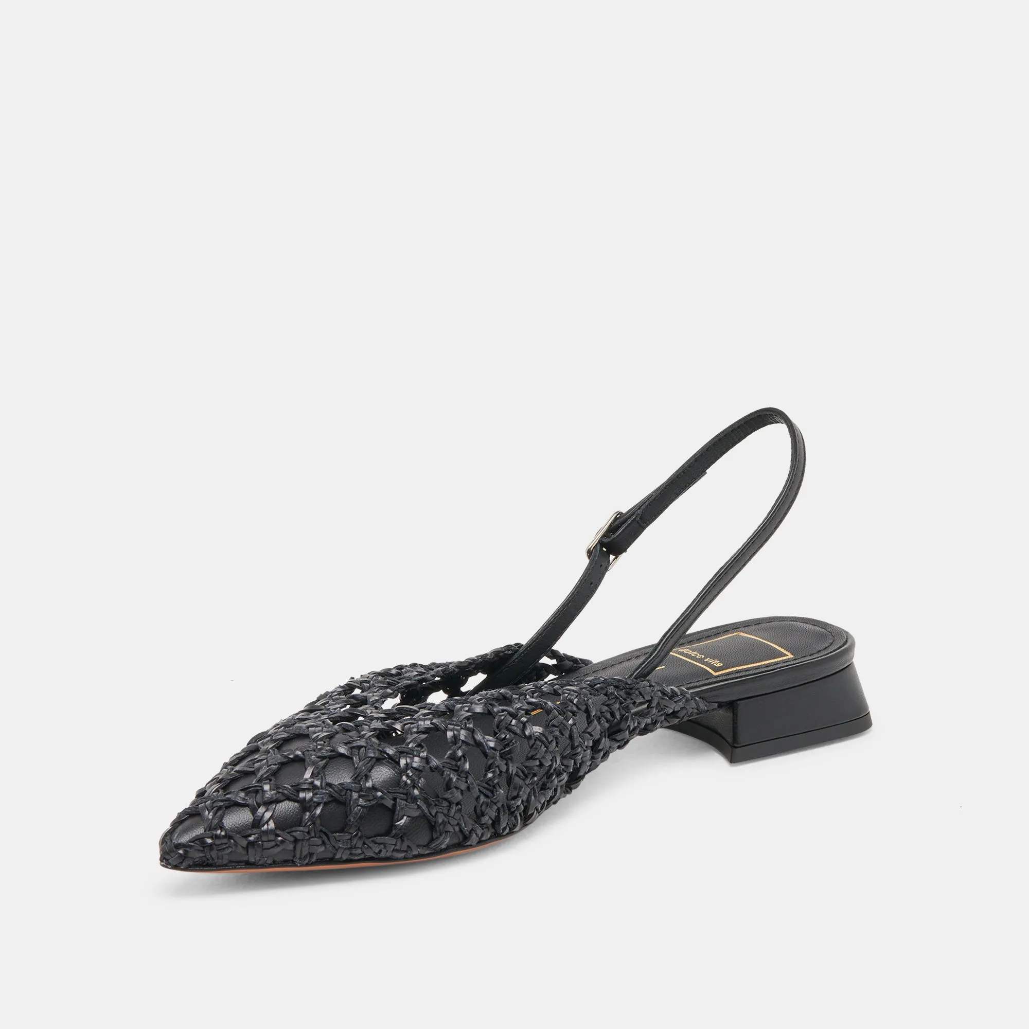 Scent Walk CYNDI FLATS BLACK WOVEN