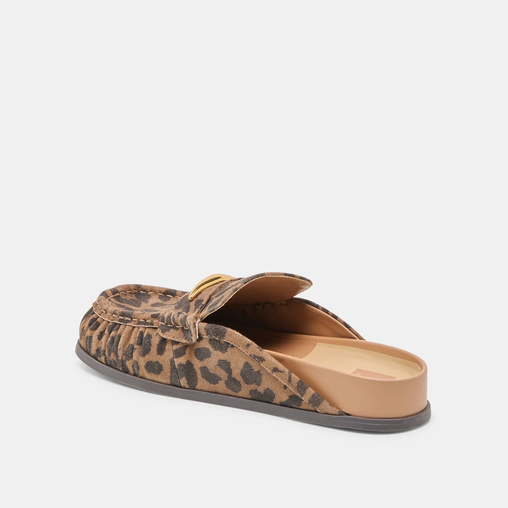 Mesh Cool Night Glow JODERO FLATS BROWN LEOPARD PRINTED SUEDE