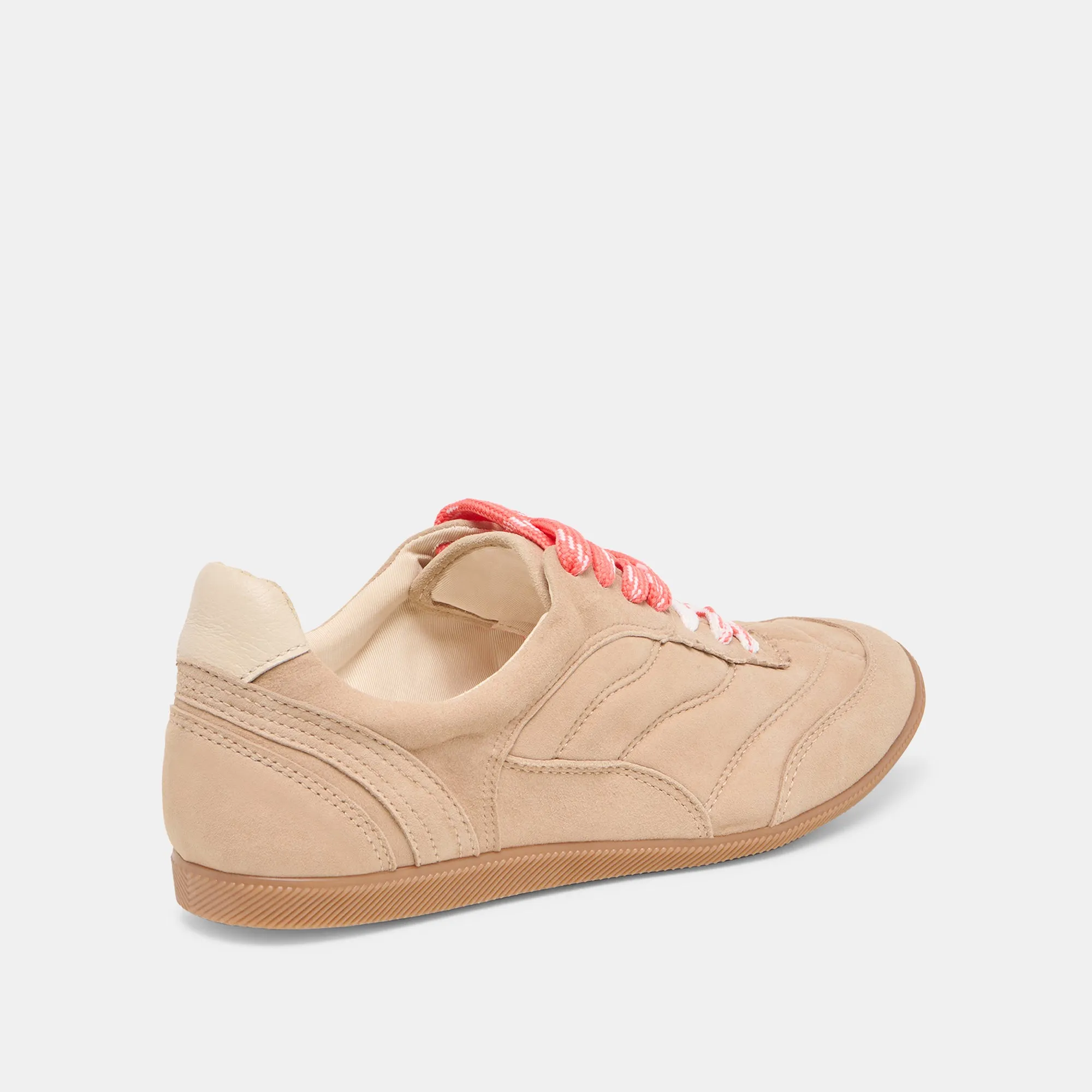 LAINI SNEAKERS CAMEL SUEDE Sculpted durability Sophisticated piece