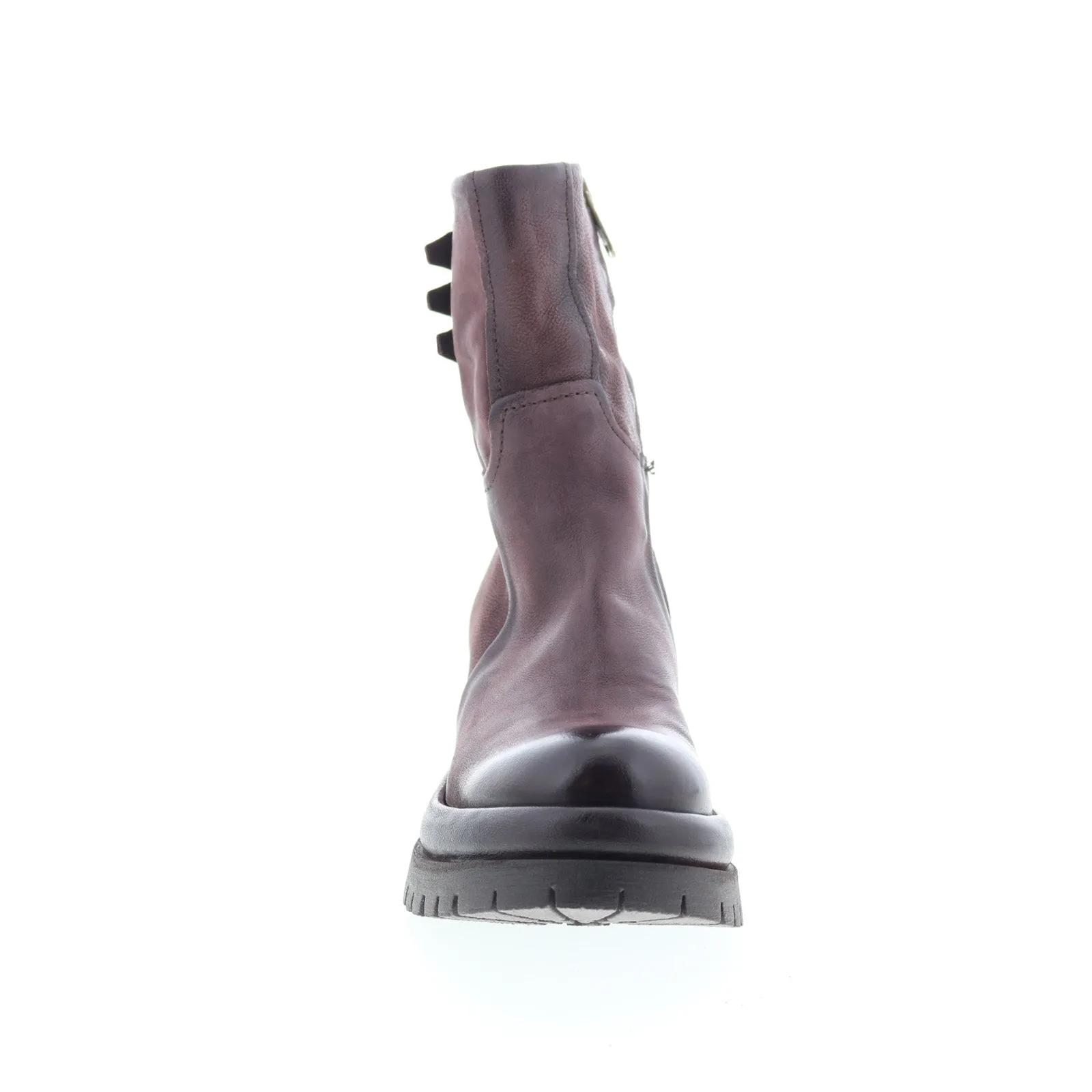 Heavy Duty Support Minimal Look A.S. 98 Doran Womens Brown Leather Zipper Casual Dress Boots