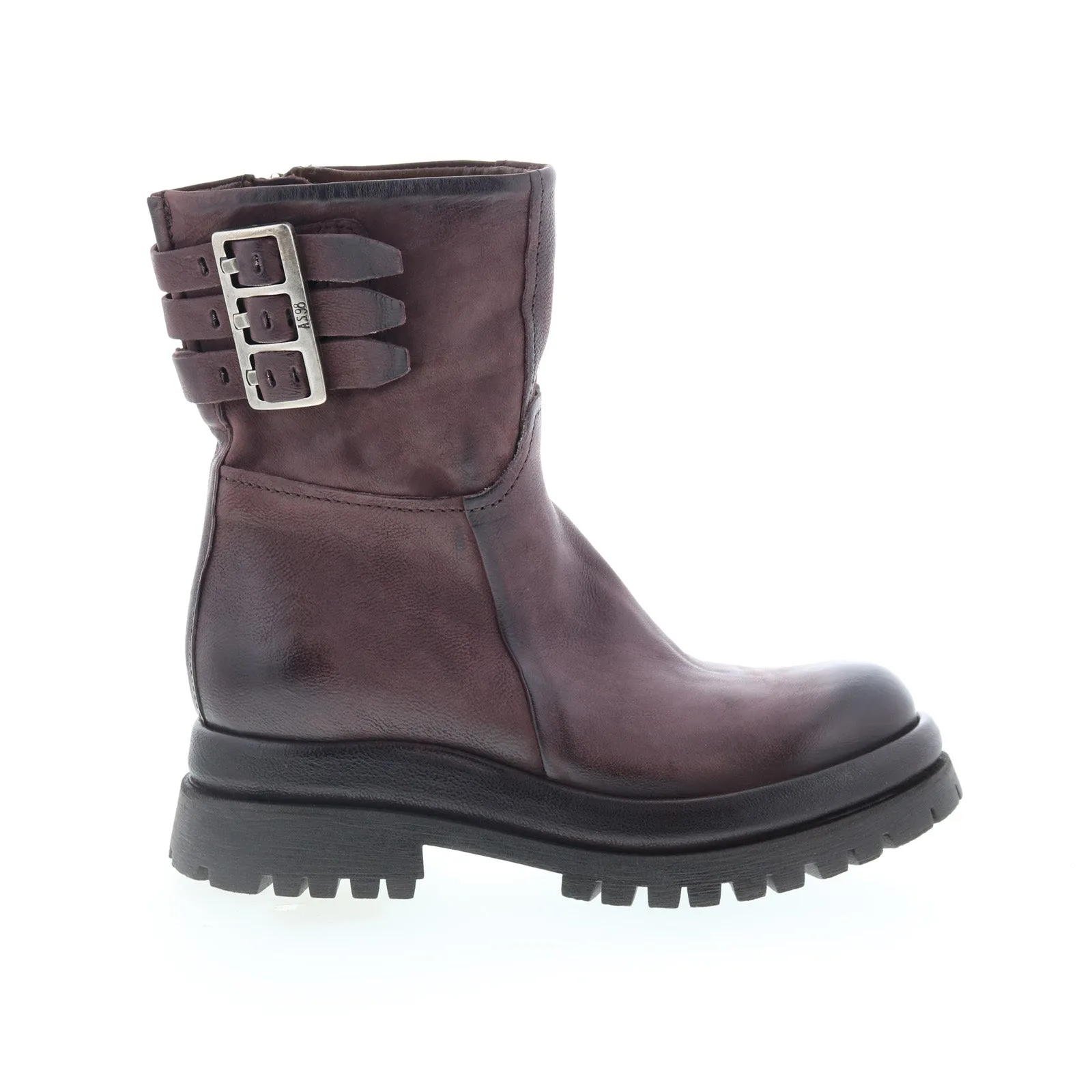 A.S. 98 Doran Womens Brown Leather Zipper Casual Dress Boots Anti-Fatigue