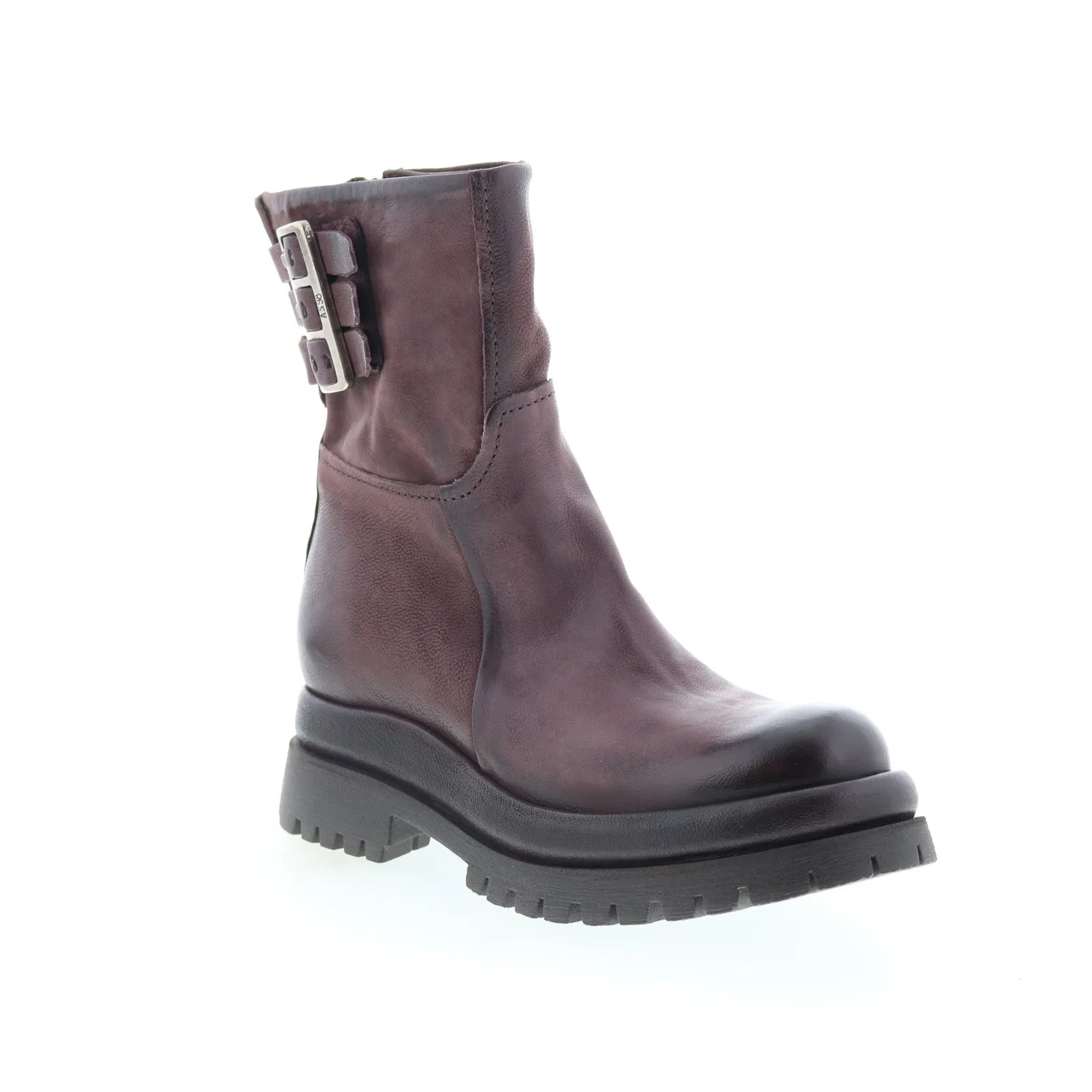 A.S. 98 Doran Womens Brown Leather Zipper Casual Dress Boots Subtle design