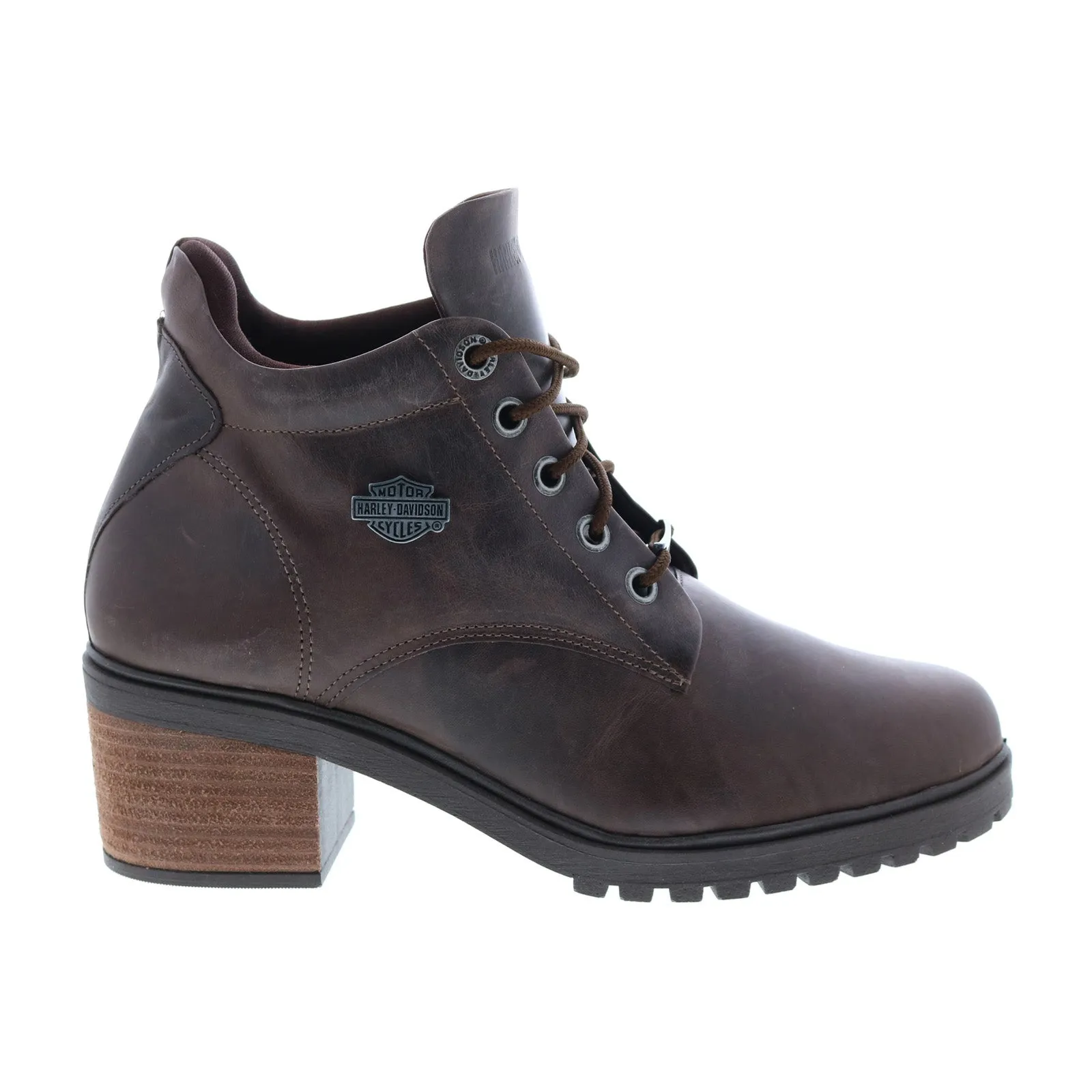 Harley-Davidson Ayers 6" Laceup Chukka Womens Brown Ankle & Booties Boots Flexible Outsole