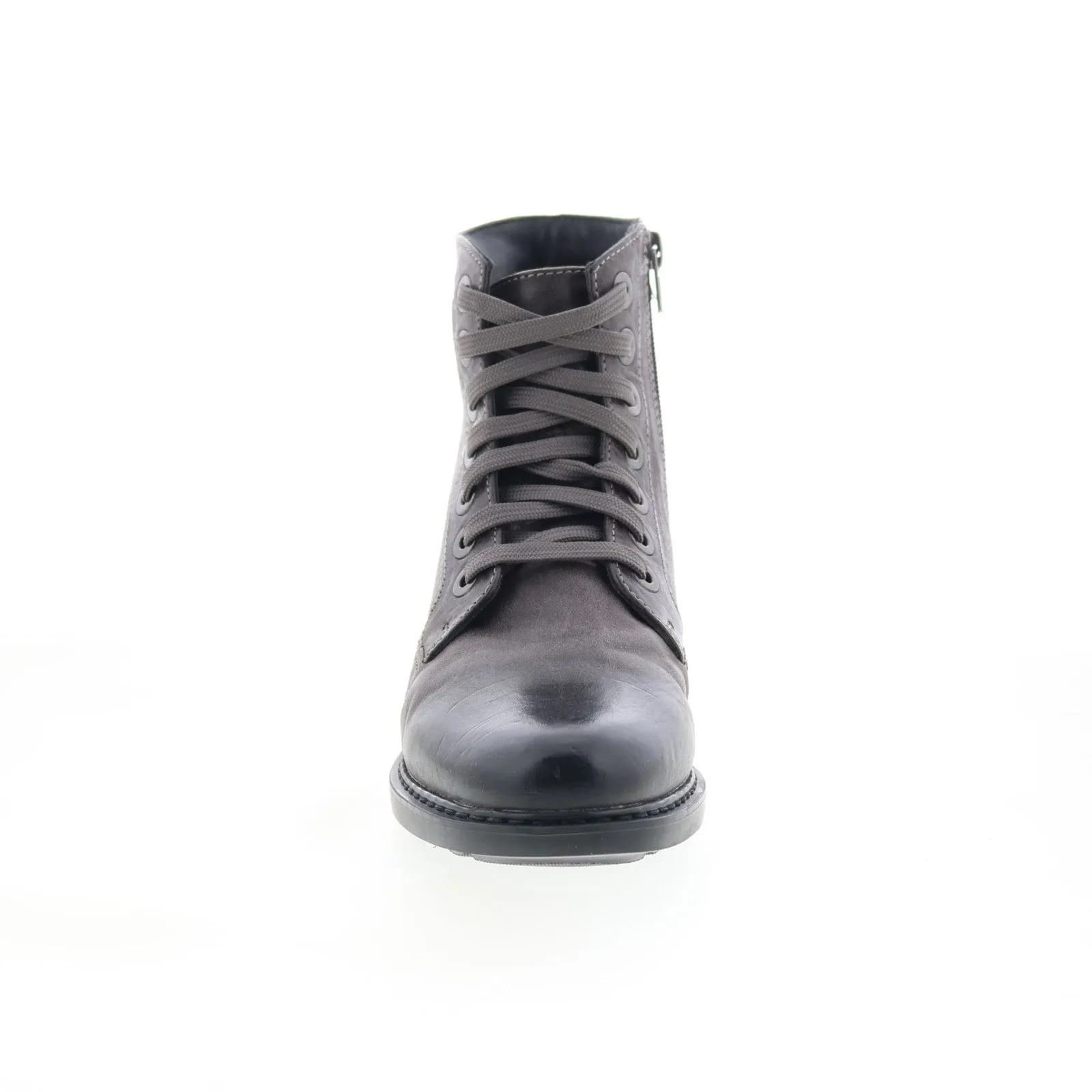 Johnston & Murphy Graice 78-51929 Womens Gray Leather Casual Dress Boots Slip Resistant Outdoor Tested