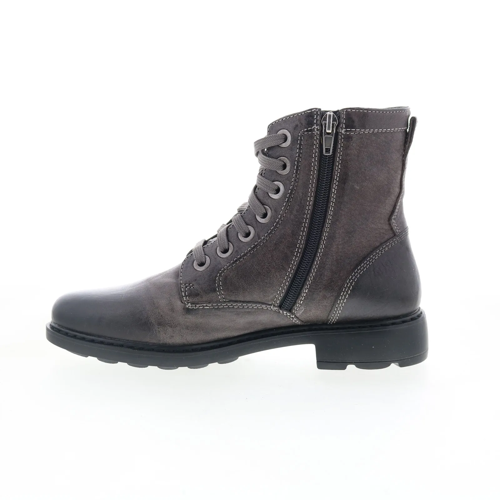 Warm Interior Johnston & Murphy Graice 78-51929 Womens Gray Leather Casual Dress Boots