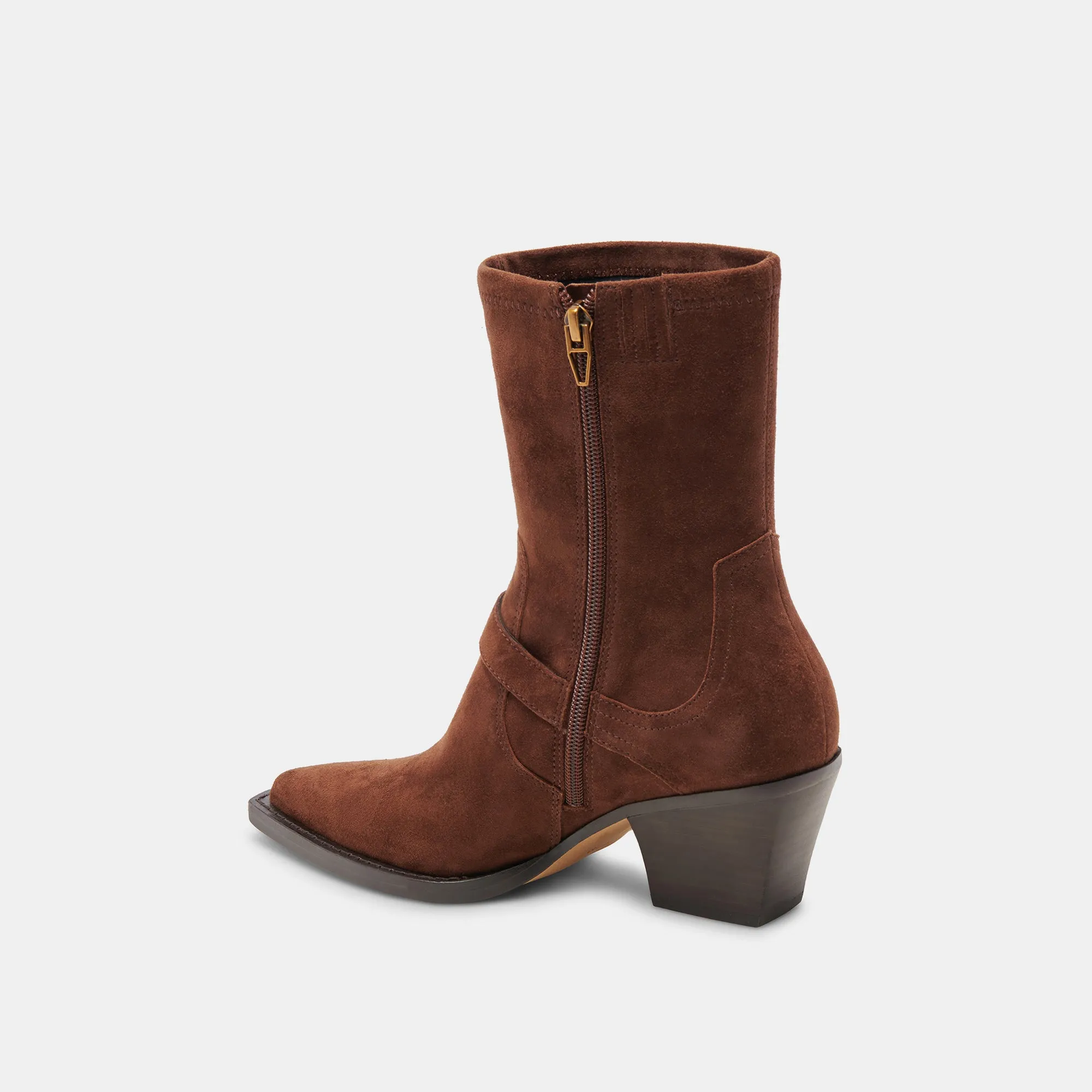 RAVE WIDE CALF BOOTS DK BROWN SUEDE Casual Footwear Multi Surface