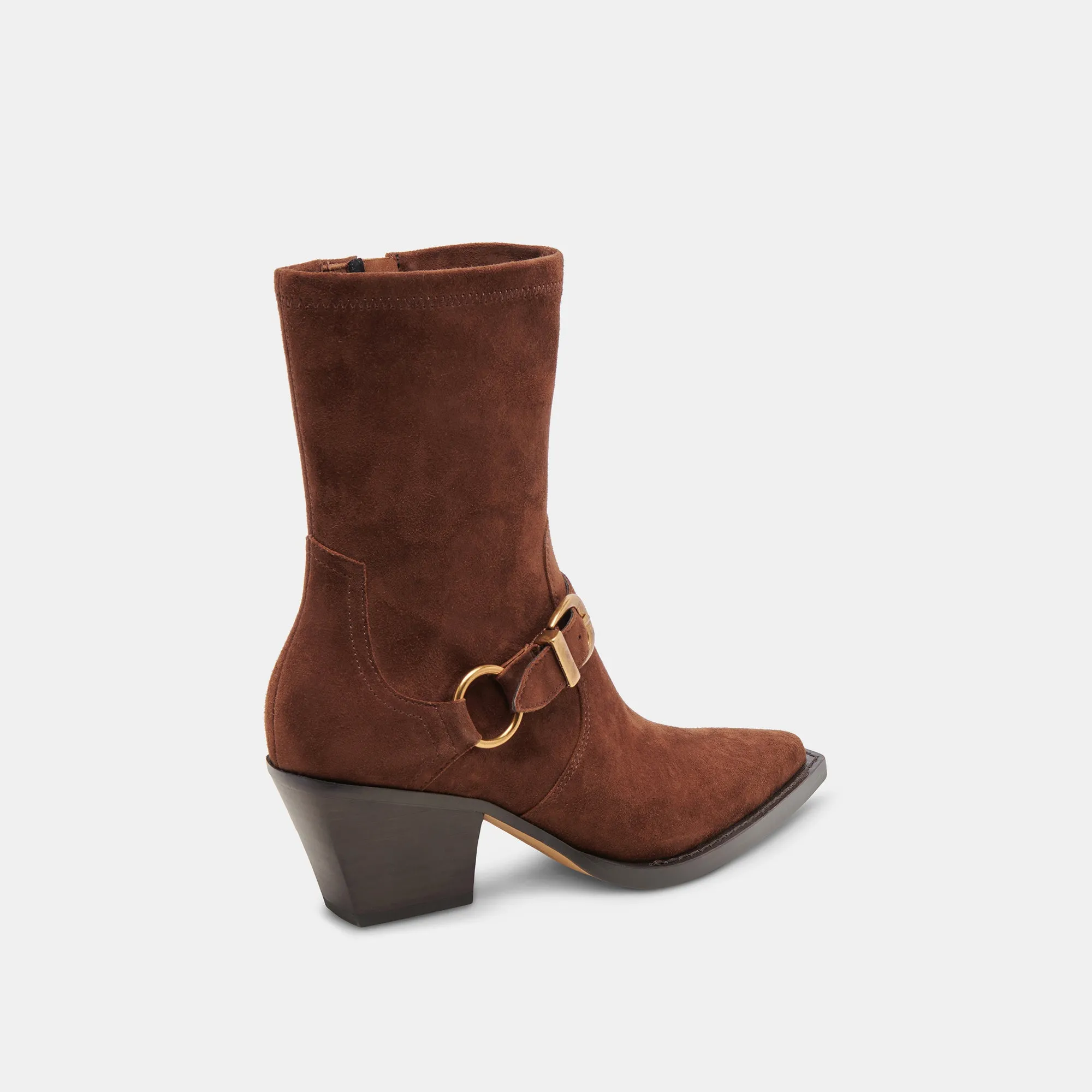 RAVE WIDE CALF BOOTS DK BROWN SUEDE Desert Expedition Waterproof Protection