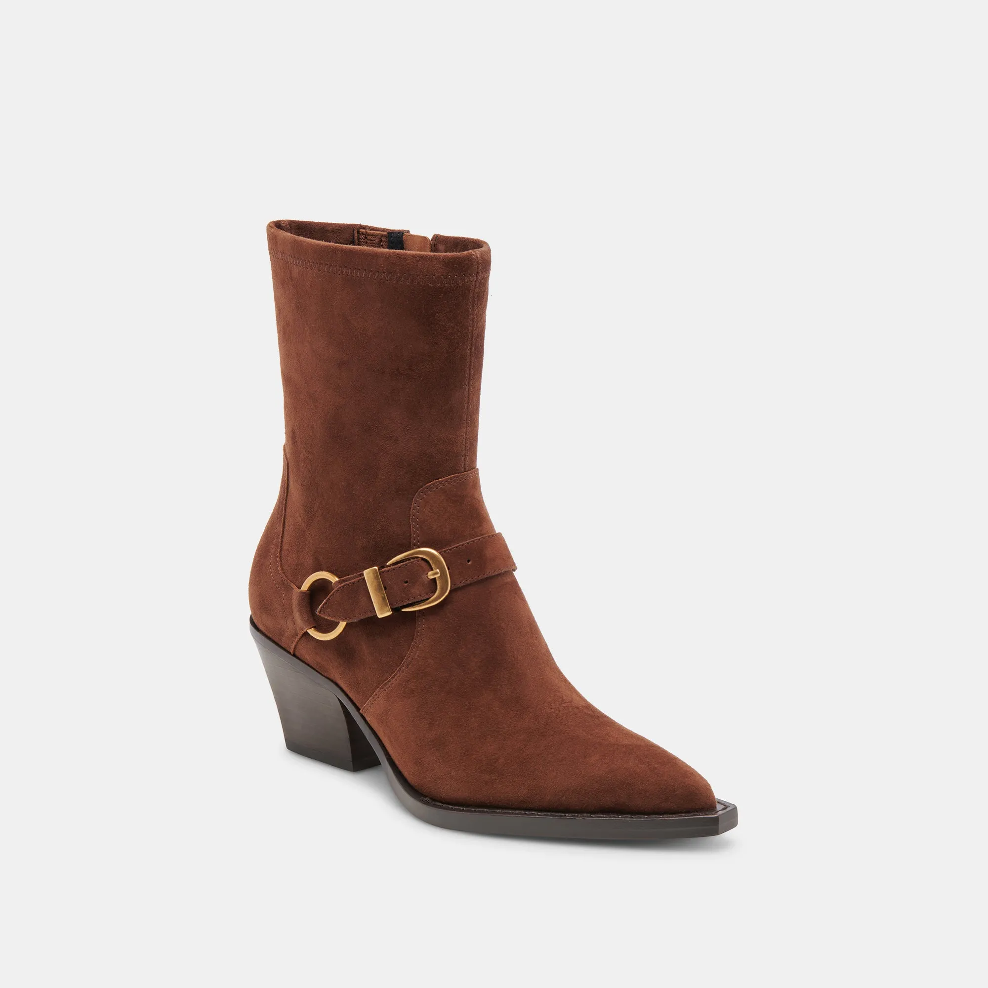 Utility Design RAVE WIDE CALF BOOTS DK BROWN SUEDE