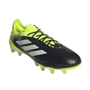 adidas Copa Pure III Elite FG Soccer Cleats (Black/Lucid Lemon) Knitted Collar Zone Control