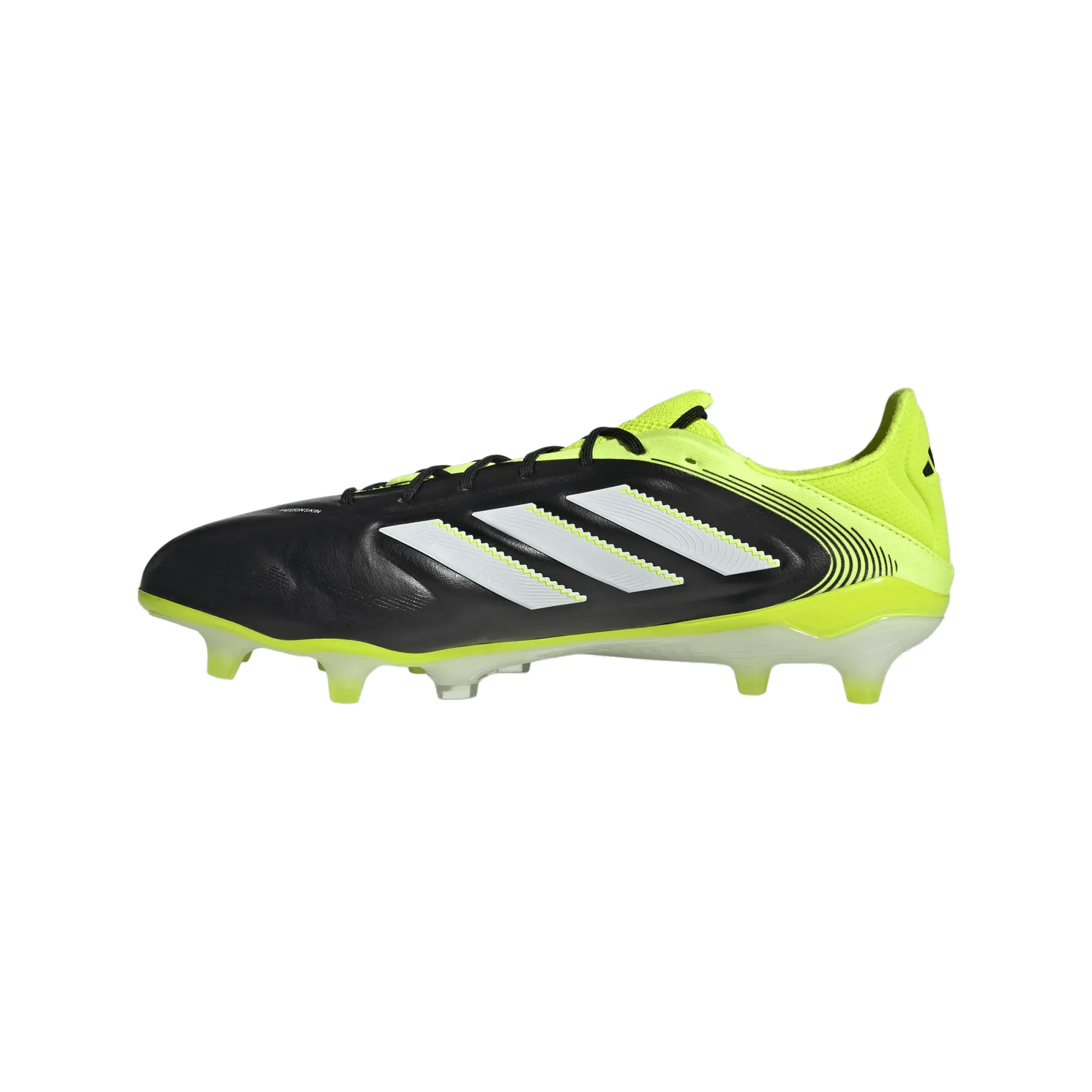 adidas Copa Pure III Elite FG Soccer Cleats (Black/Lucid Lemon) Pace Assist