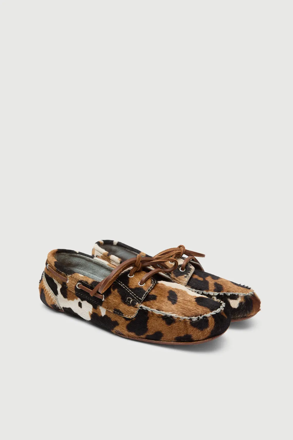Ivy loafers in Dark Cow print Calf Hair Trendy Appeal