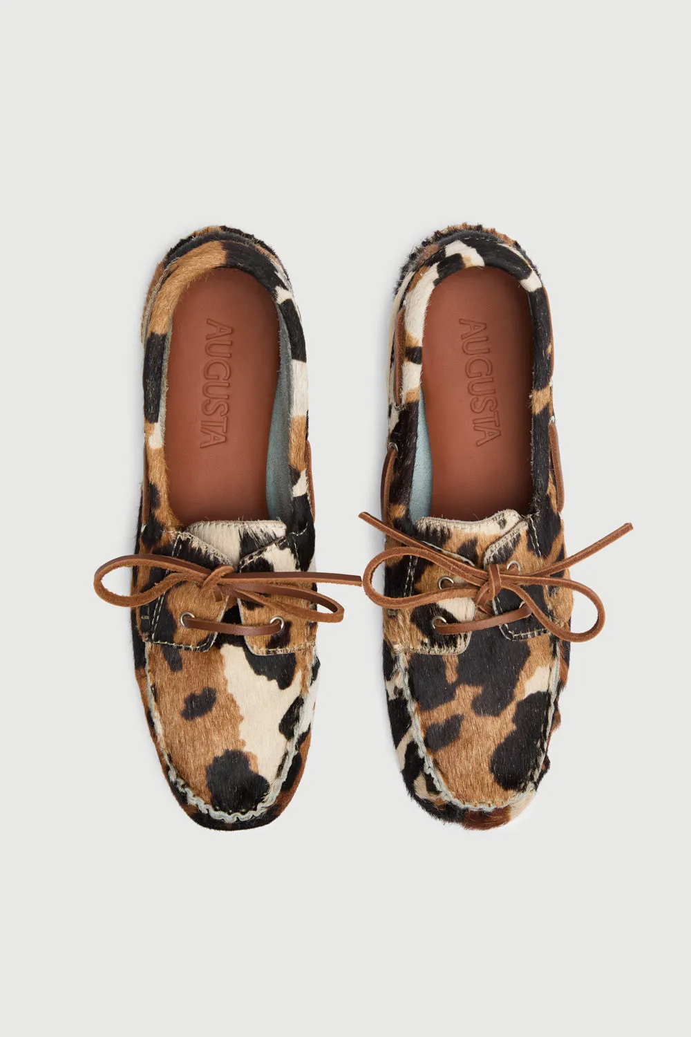 Smart Look Travel Ready Ivy loafers in Dark Cow print Calf Hair
