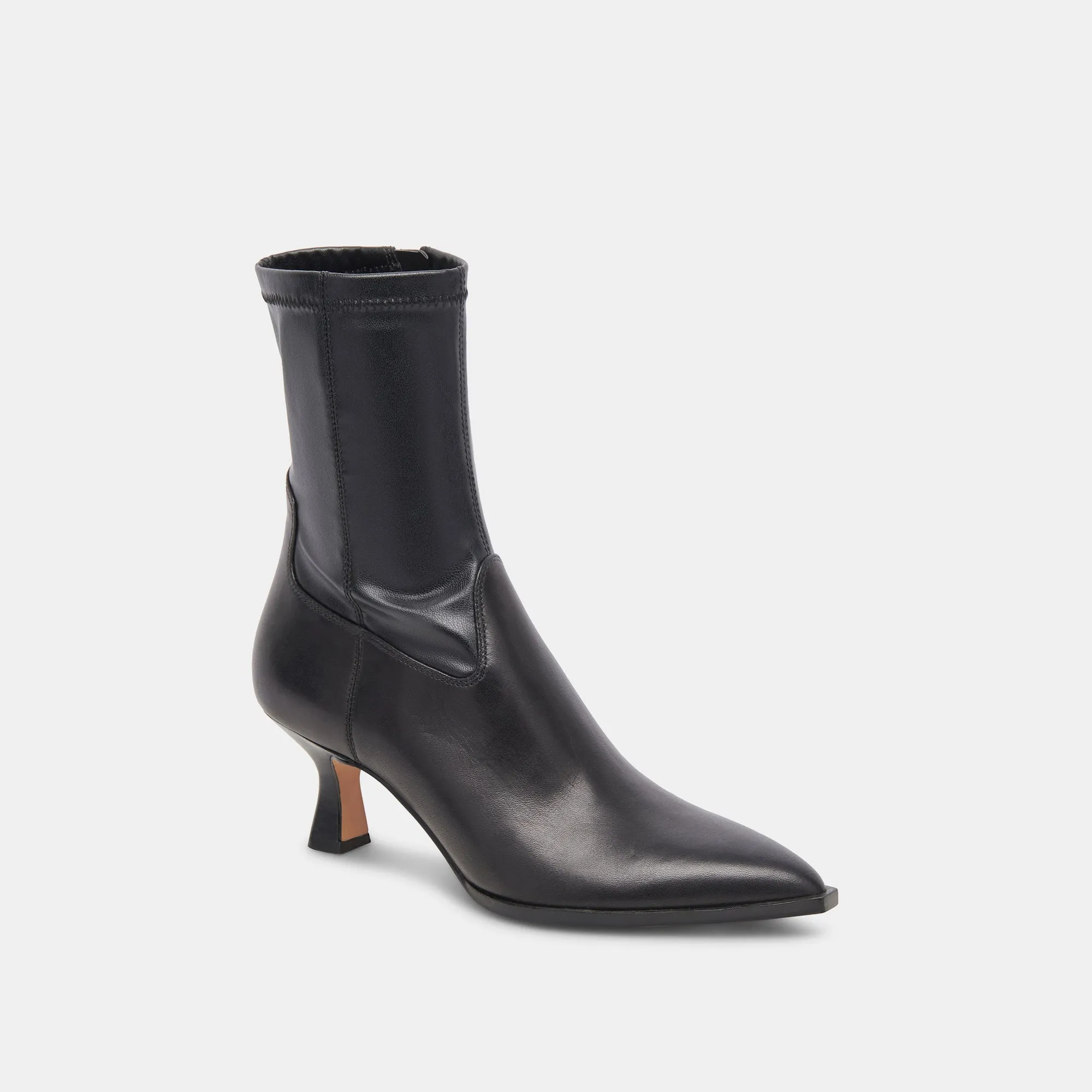 Casual Look Cold Trek ARYA WIDE CALF BOOTS BLACK LEATHER