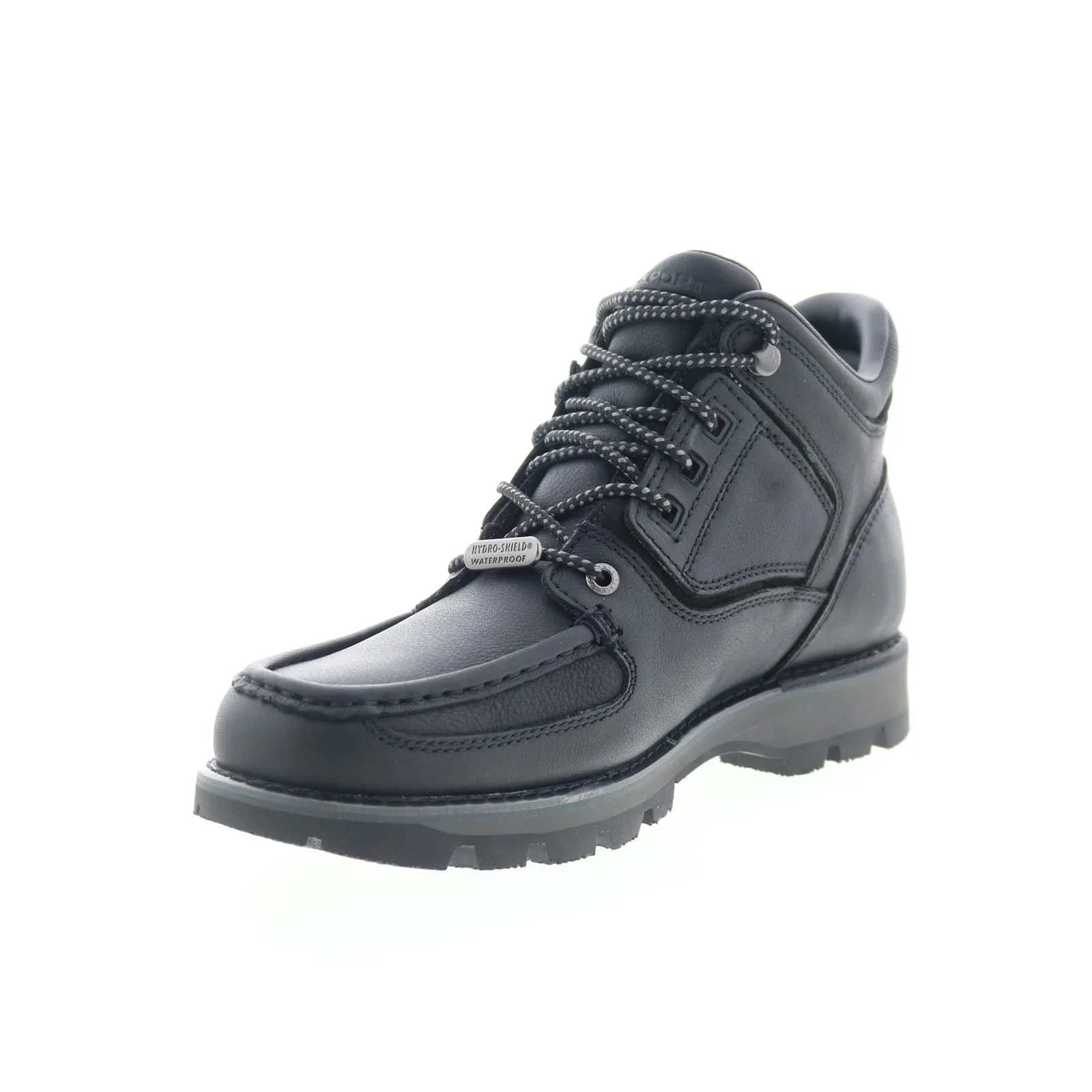 Rugged And Durable sweat-wicking Rockport XCS Umbwe II Trail Boot Waterproof Mens Black Wide Hiking Boots