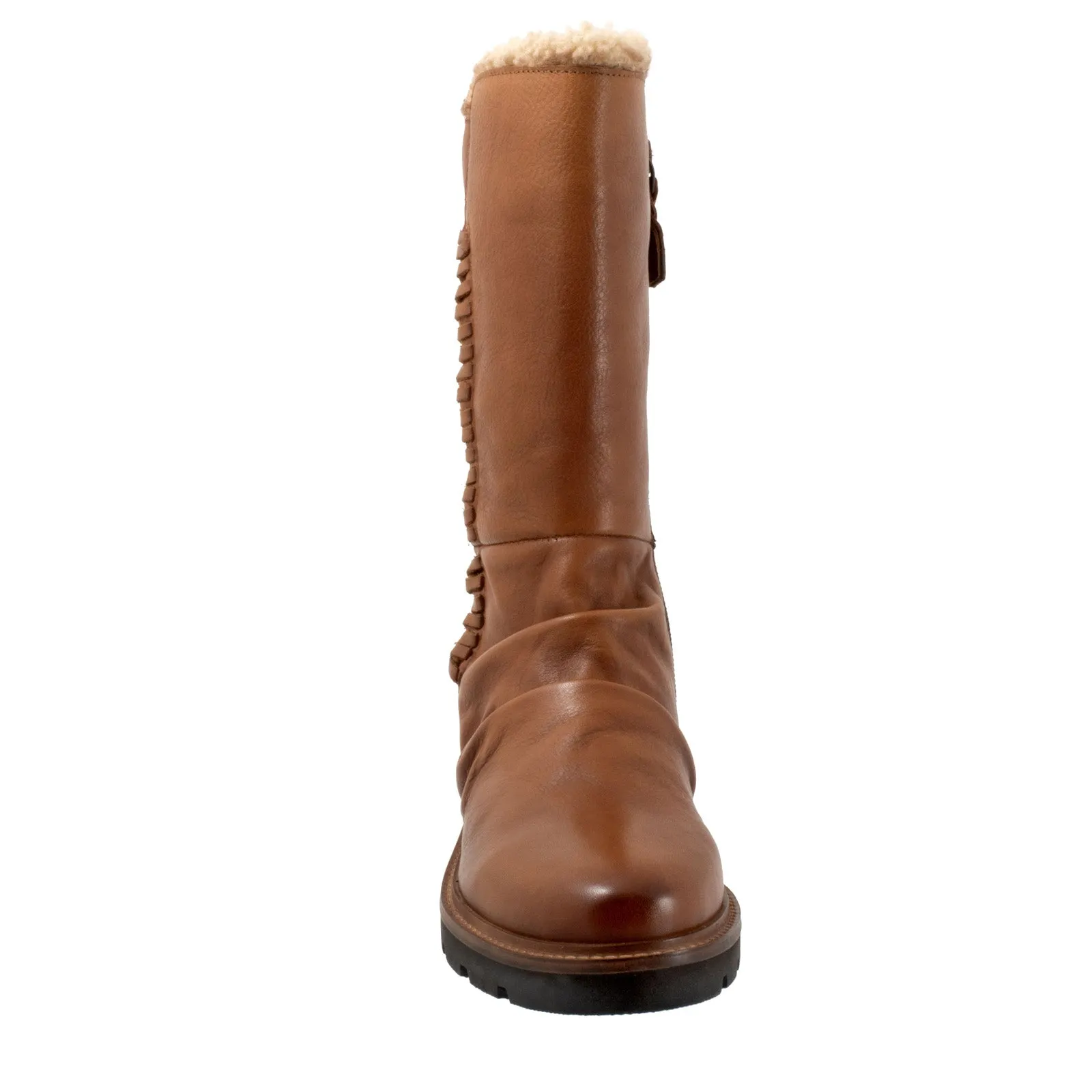 Fashion Focused Softwalk Warner S2371-215 Womens Brown Leather Casual Dress Boots