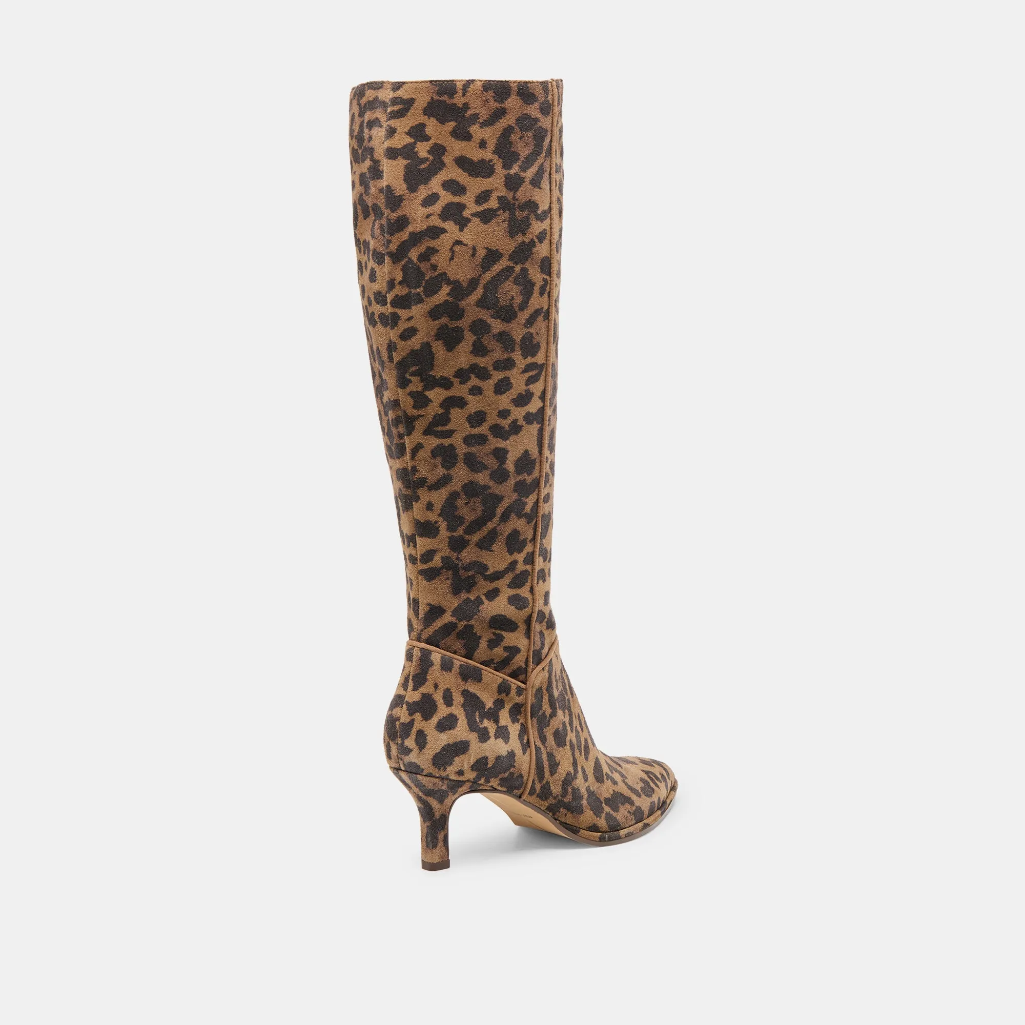 ALDY BOOTS BROWN LEOPARD PRINTED SUEDE Outdoor Freedom Structured Fit