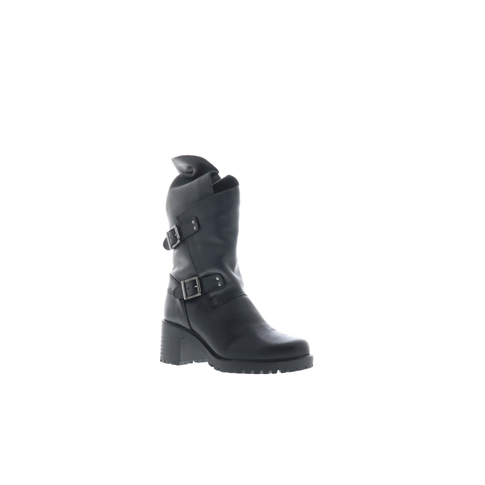 Functional Style Active Adventures Bos. & Co. Irene Womens Black Leather Zipper Casual Dress Boots