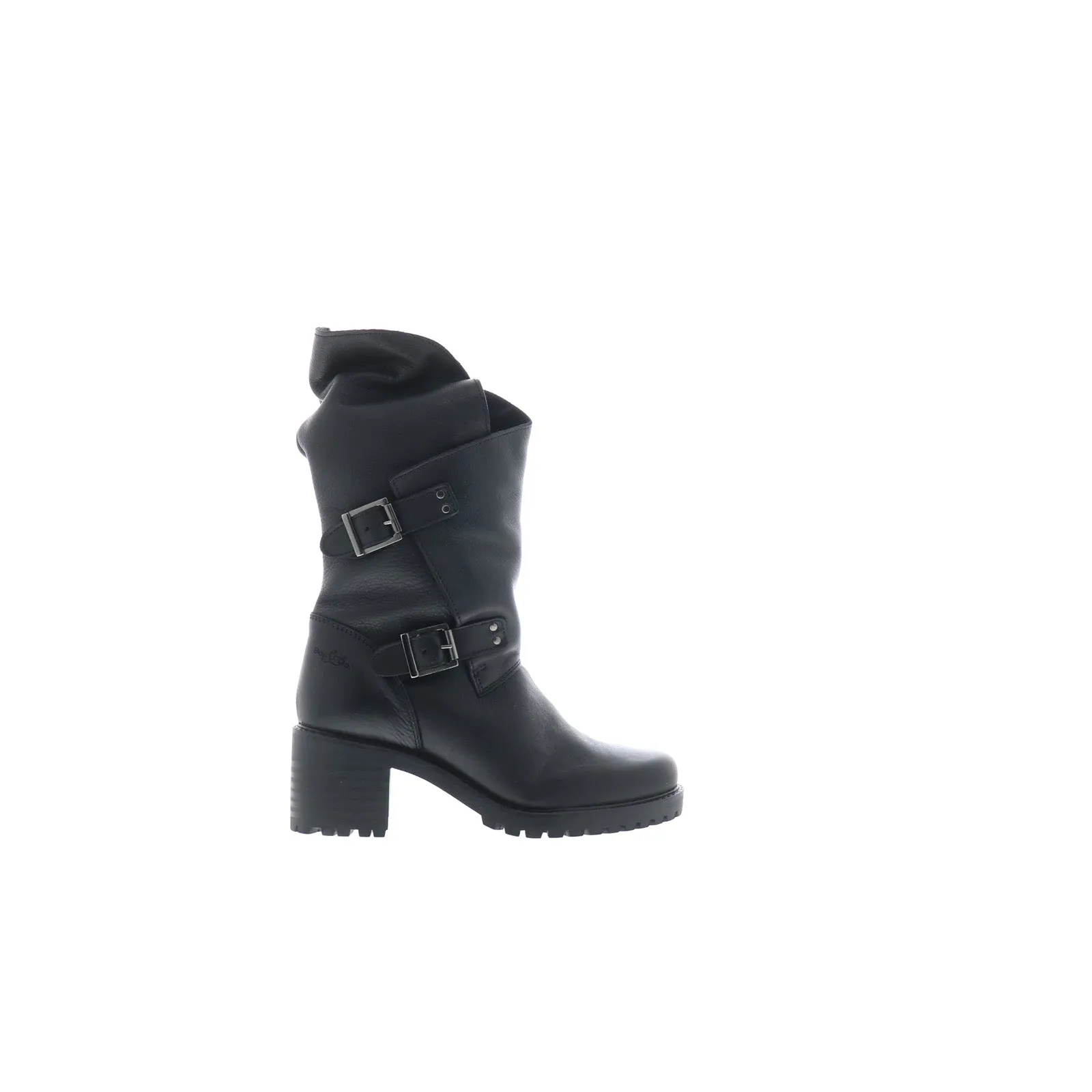 Clean Finish Removable Bos. & Co. Irene Womens Black Leather Zipper Casual Dress Boots