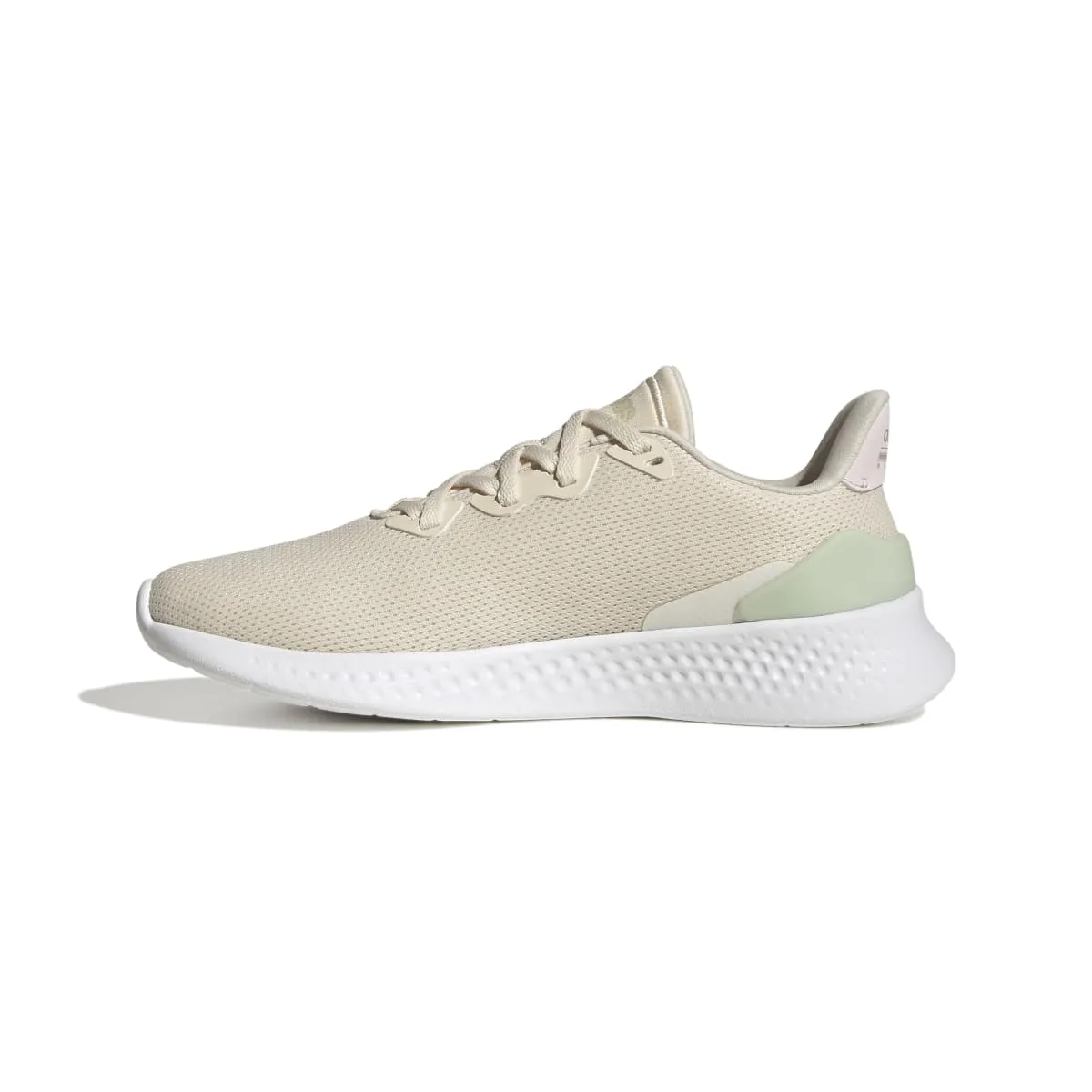 ADIDAS GZ6773 PUREMOTION SE WMN'S (Medium) White/Beige/Green Textile Running Shoes hydro - resistant - feature shoes