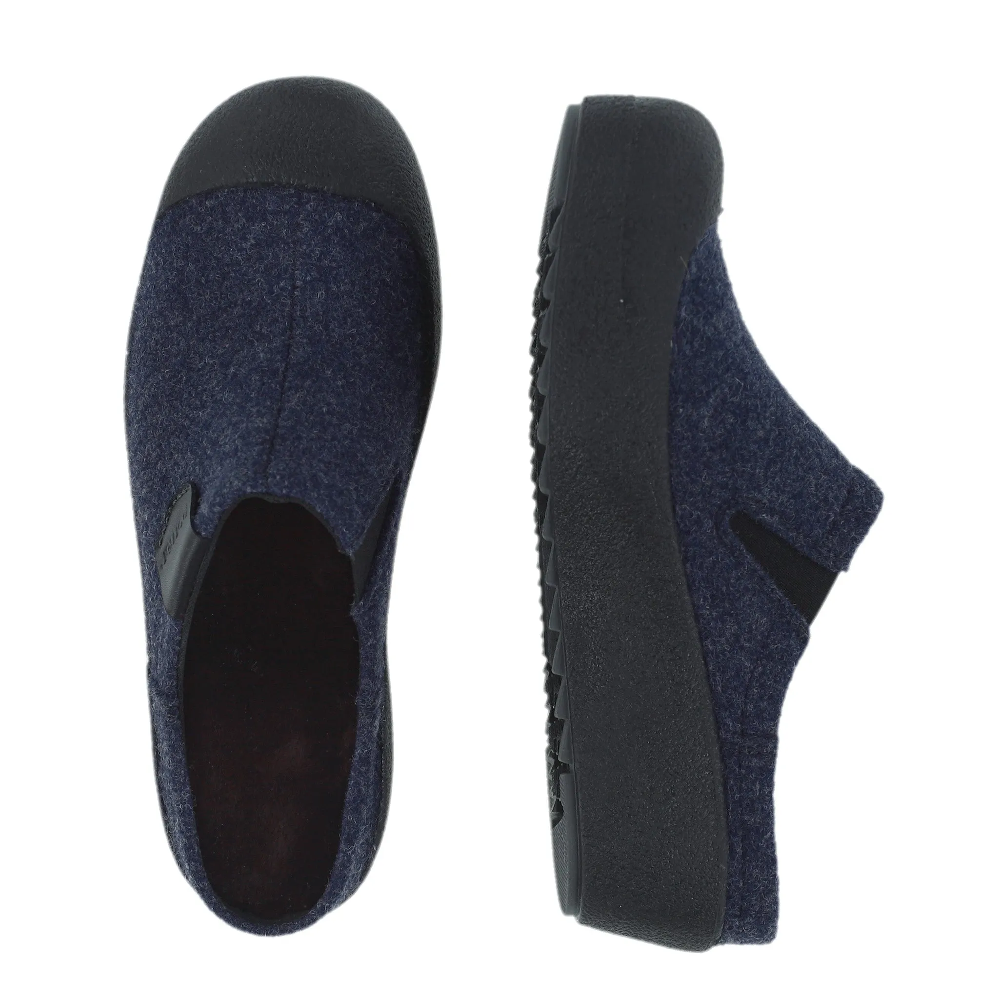 VIIRU Women's felt slip-ons Instant Comfort Fit Foot Comfort Step