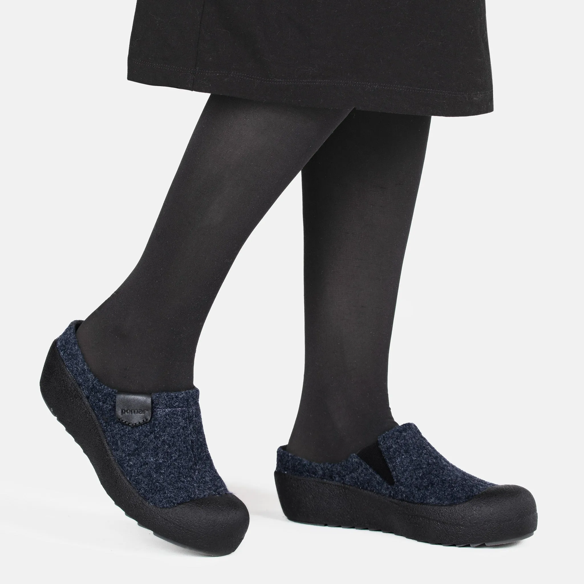 Easy Glide Shoes Walk Glide Fit VIIRU Women's felt slip-ons