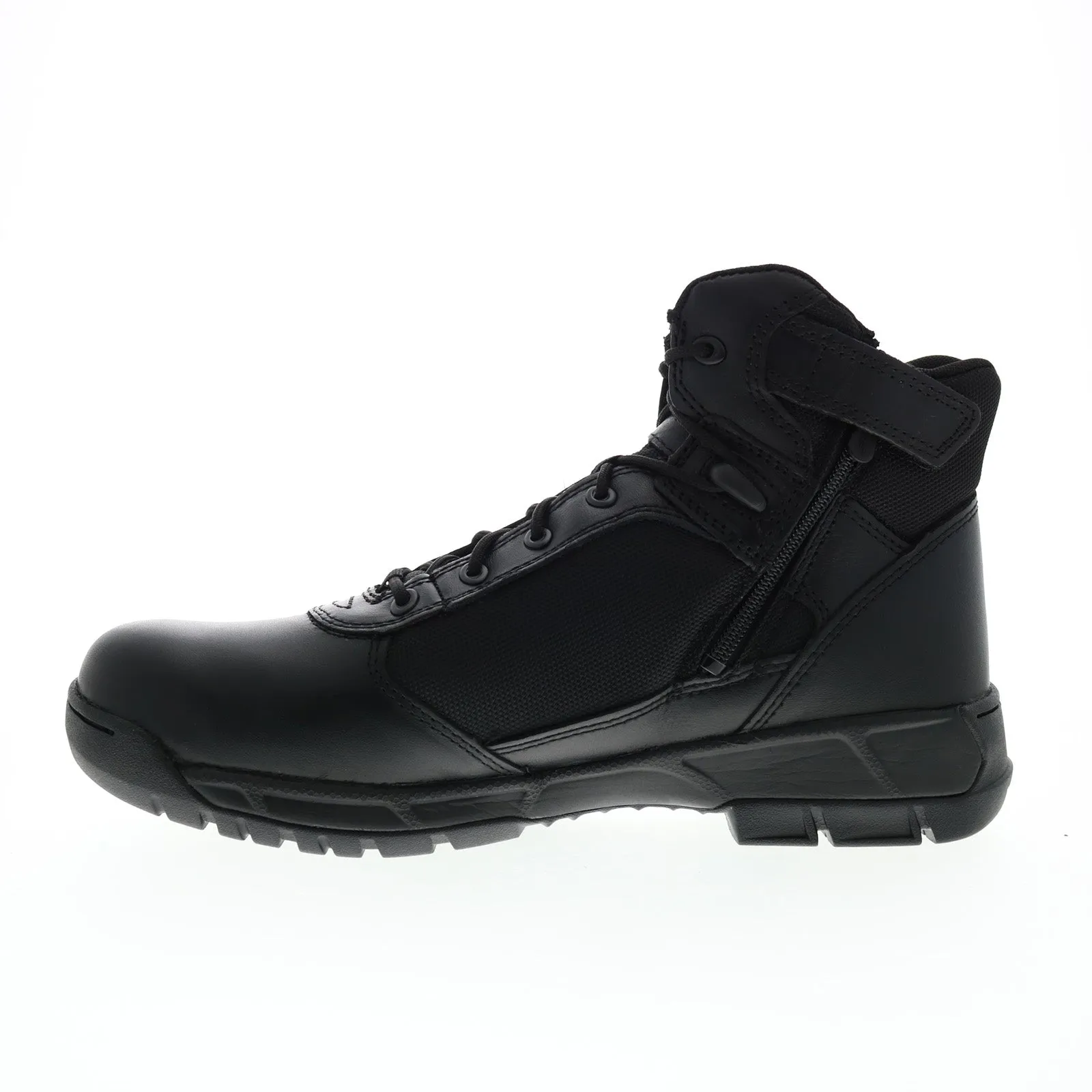 Bates Tactical Sport 2 Mid Side Zip E03161 Mens Black Leather Tactical Boots Comfortable Arch