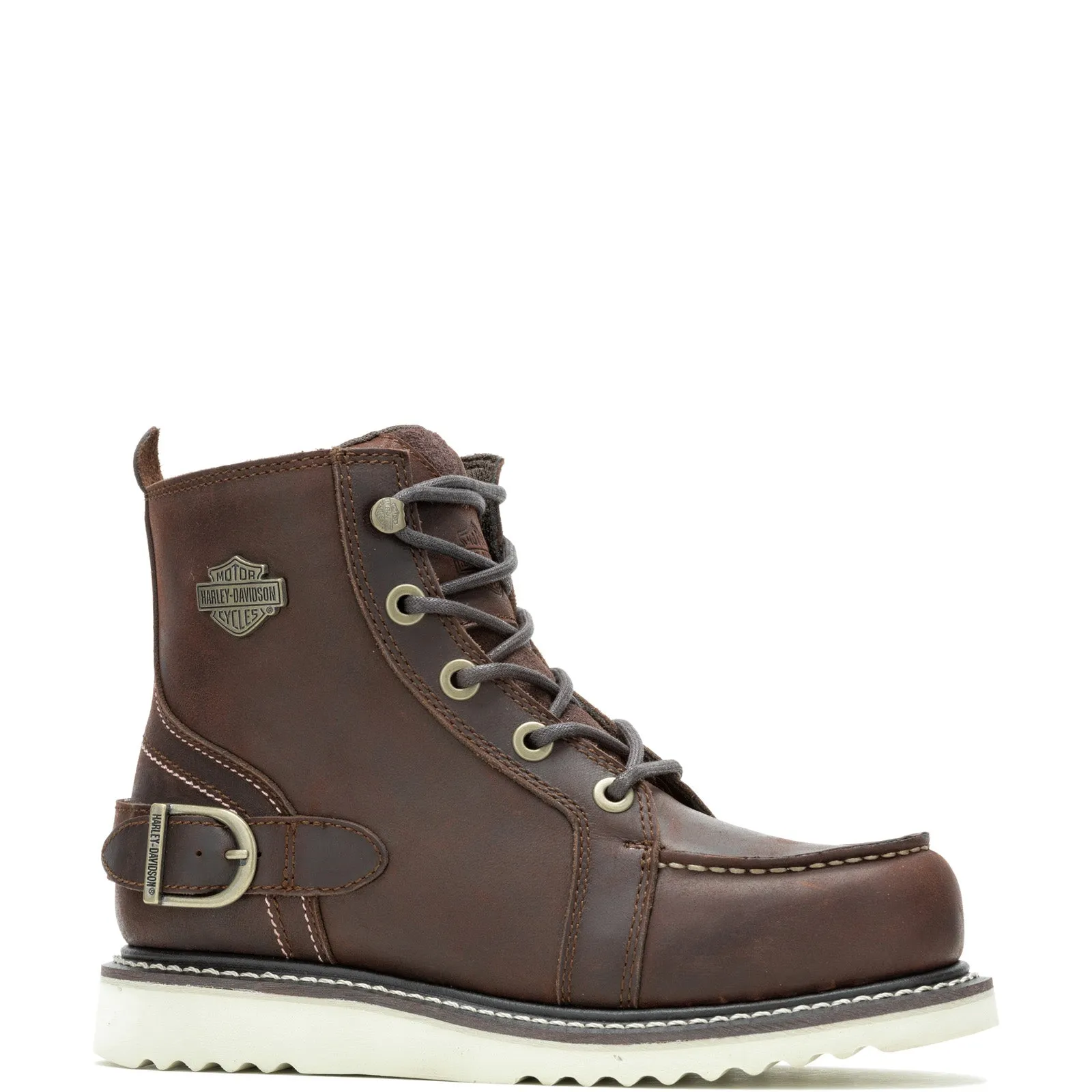 Harley-Davidson Jaynes 5" Lace D84798 Womens Brown Leather Motorcycle Boots Trail Strength Anti Fatigue