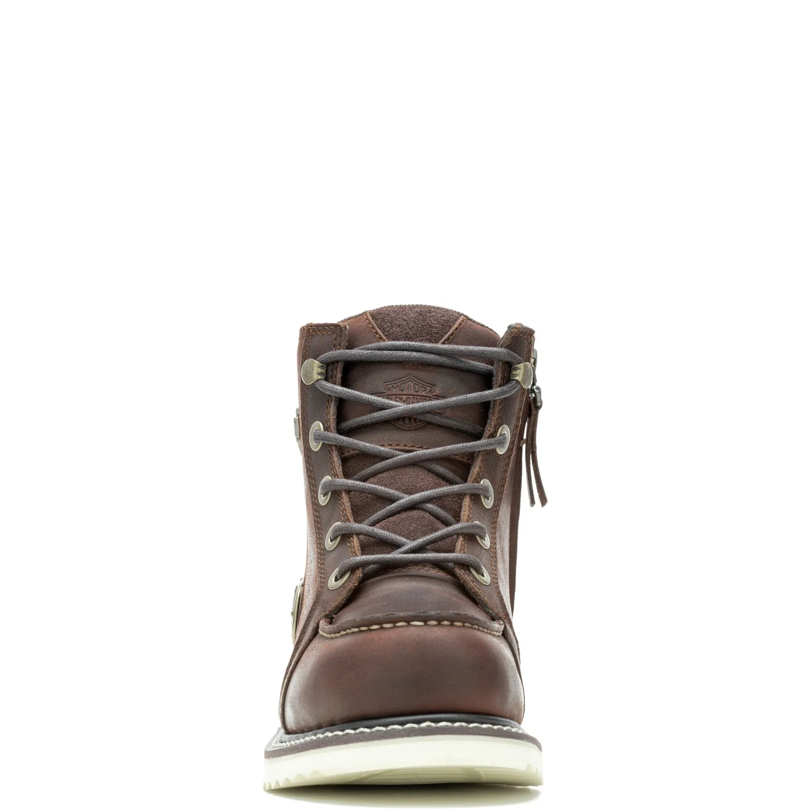 Harley-Davidson Jaynes 5" Lace D84798 Womens Brown Leather Motorcycle Boots Sleek Comfort