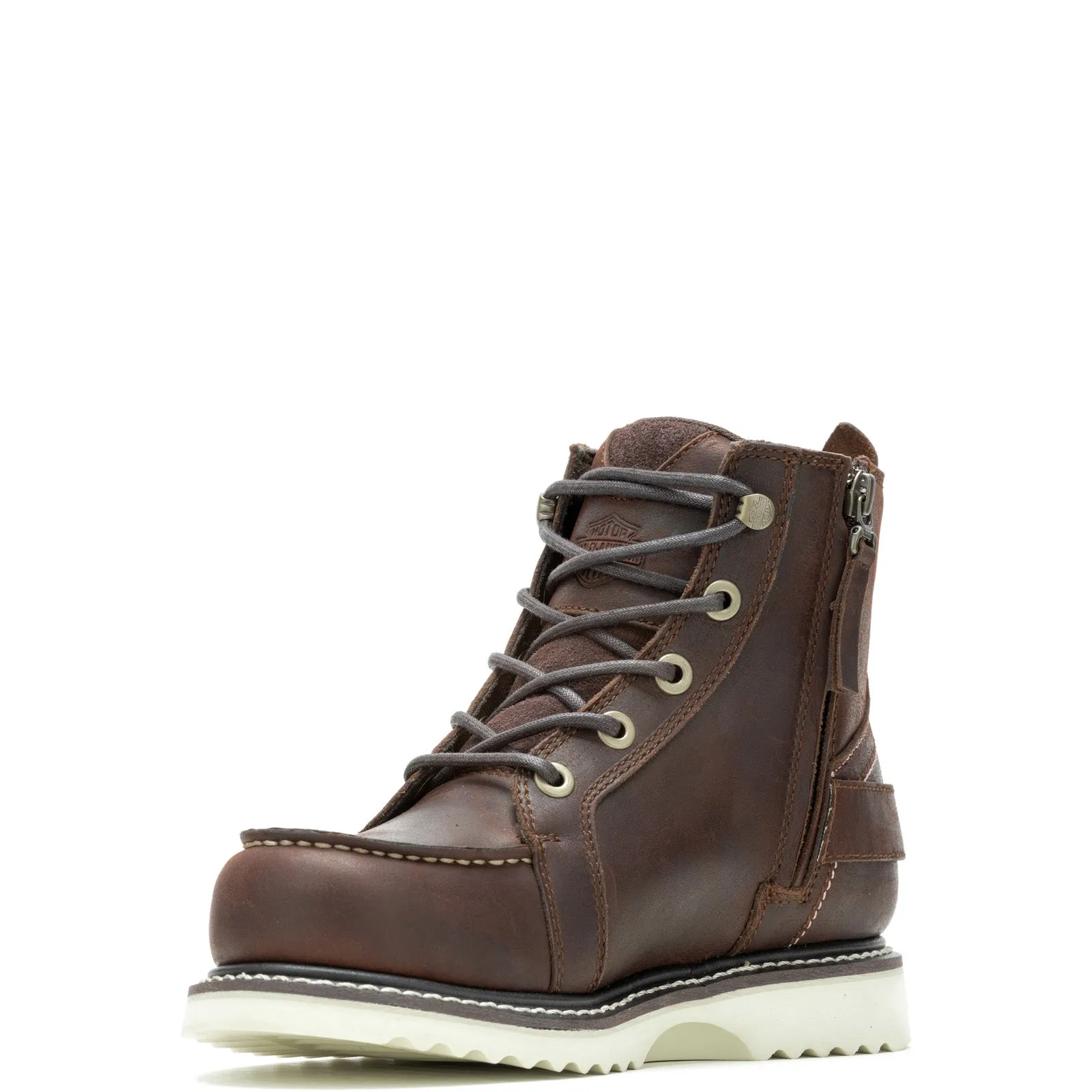 Harley-Davidson Jaynes 5" Lace D84798 Womens Brown Leather Motorcycle Boots soft fit Running Comfort
