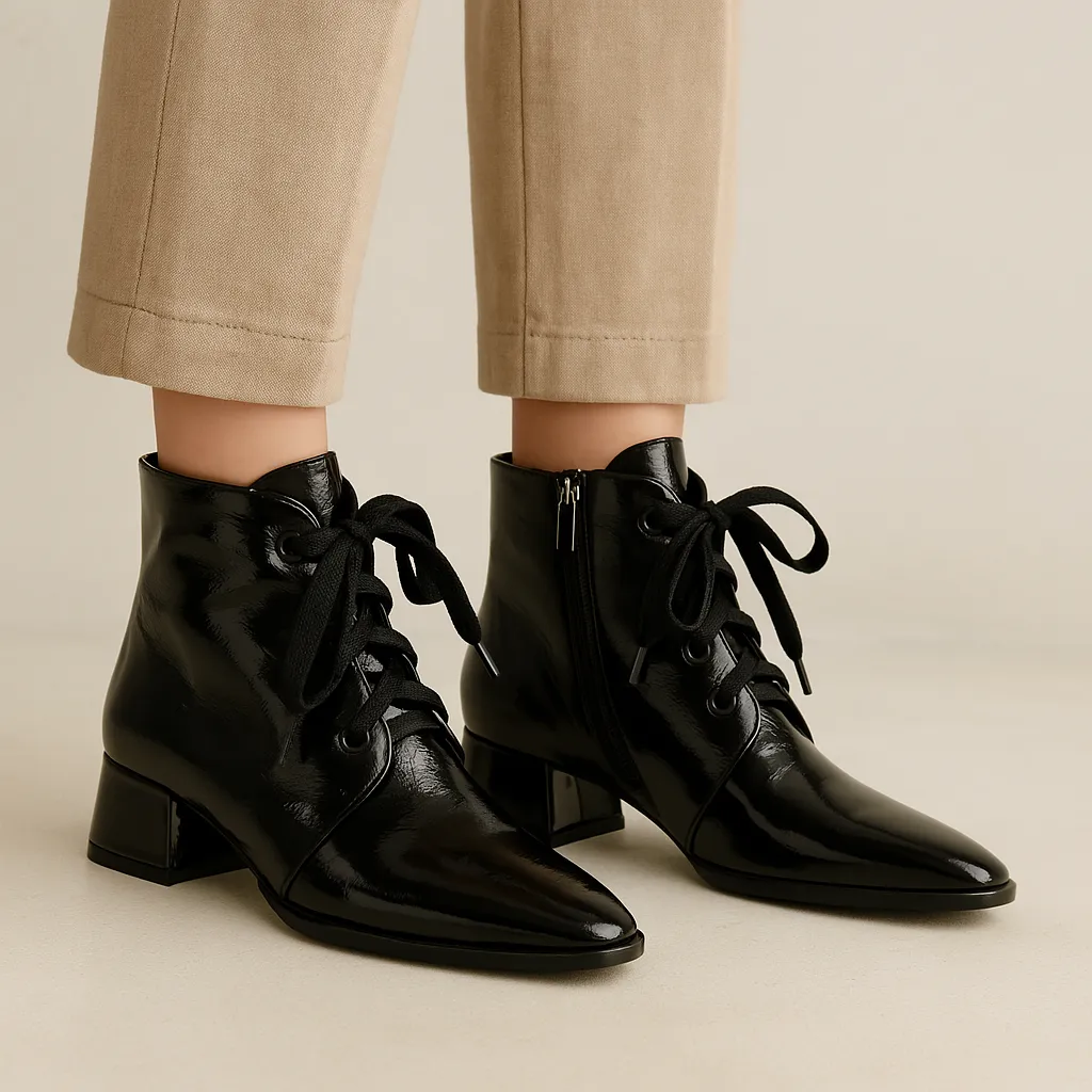 Comfortable Movement Compact Form MILA RAINE BAKKER BLACK PATENT