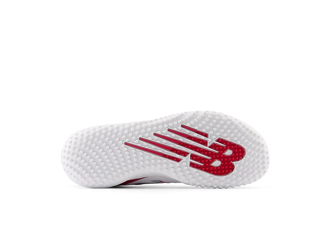 Unbeatable comfort New Balance Men's Fresh Foam 3000 V6 Turf Baseball Shoes - Red with White - T3000TR6