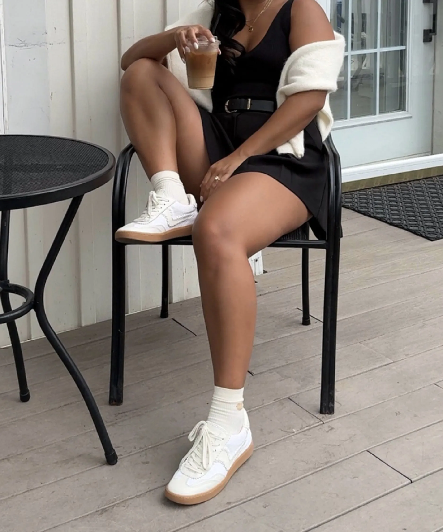 NOTICE STITCH SNEAKERS IVORY CALF HAIR Soft Arch