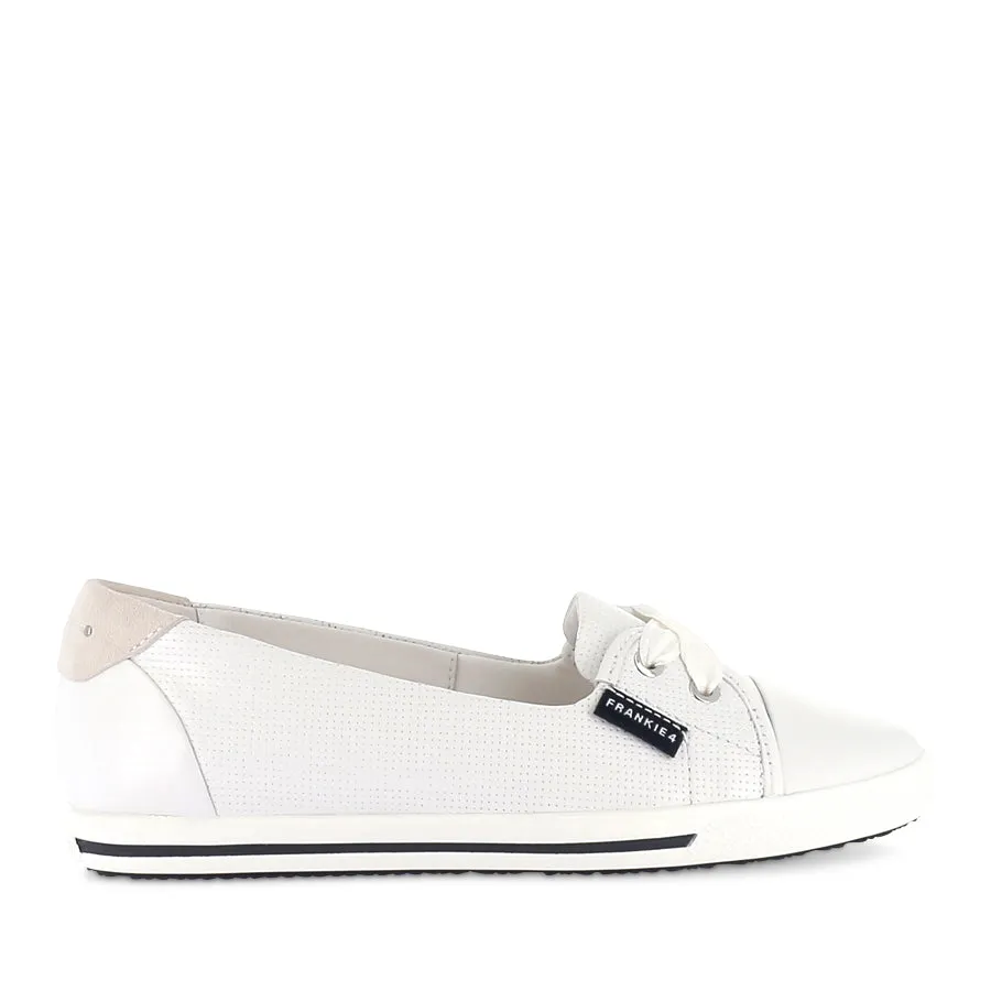 Reliable Traction HANNAH III - WHITE PUNCHED LEATHER