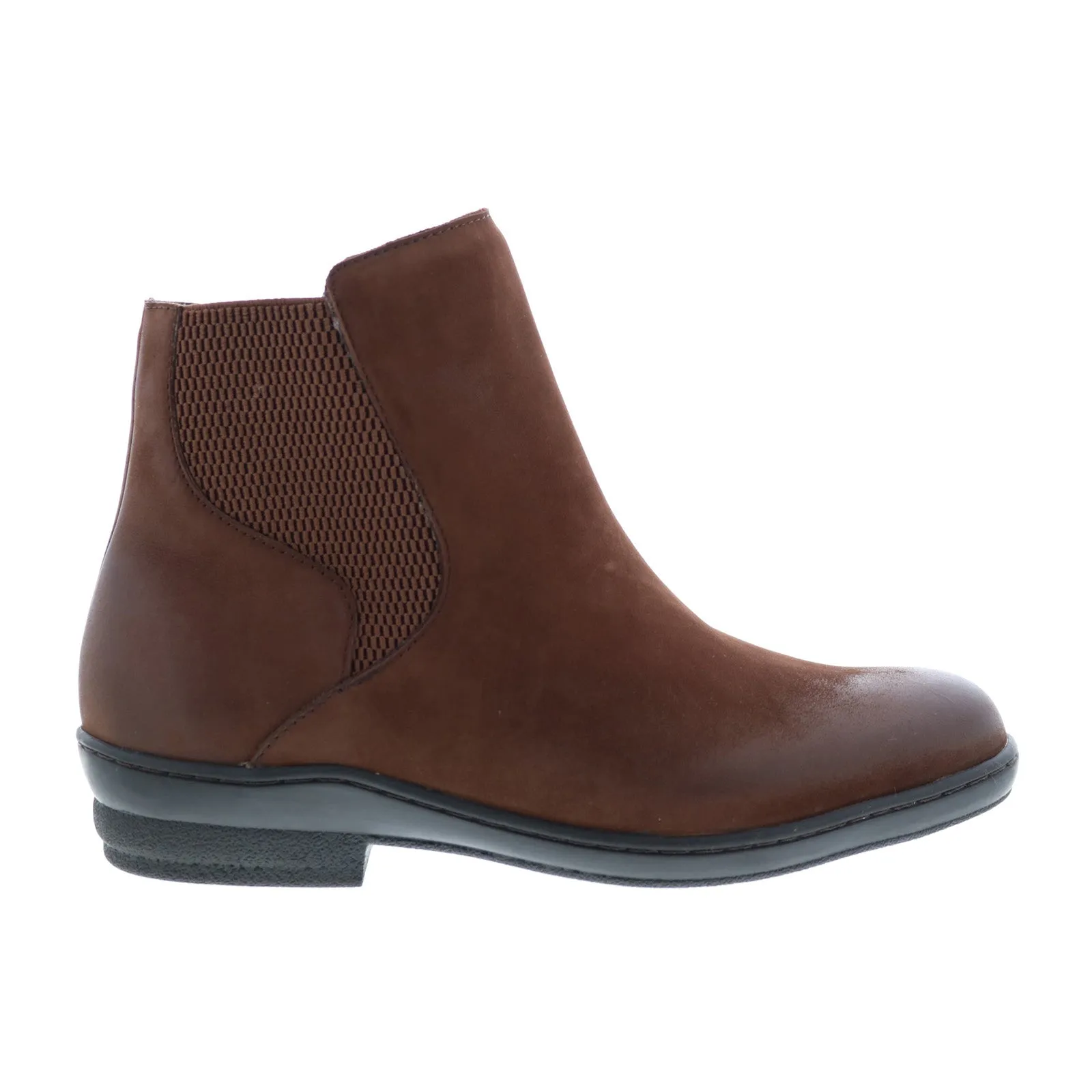 David Tate Torrey Womens Brown Wide Nubuck Zipper Ankle & Booties Boots Sleek Style Soft Touch