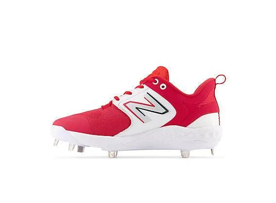 New Balance Men's Fresh Foam X 3000 V6 Metal Baseball Cleats - Red with White - L3000TR6 Athletic Performance