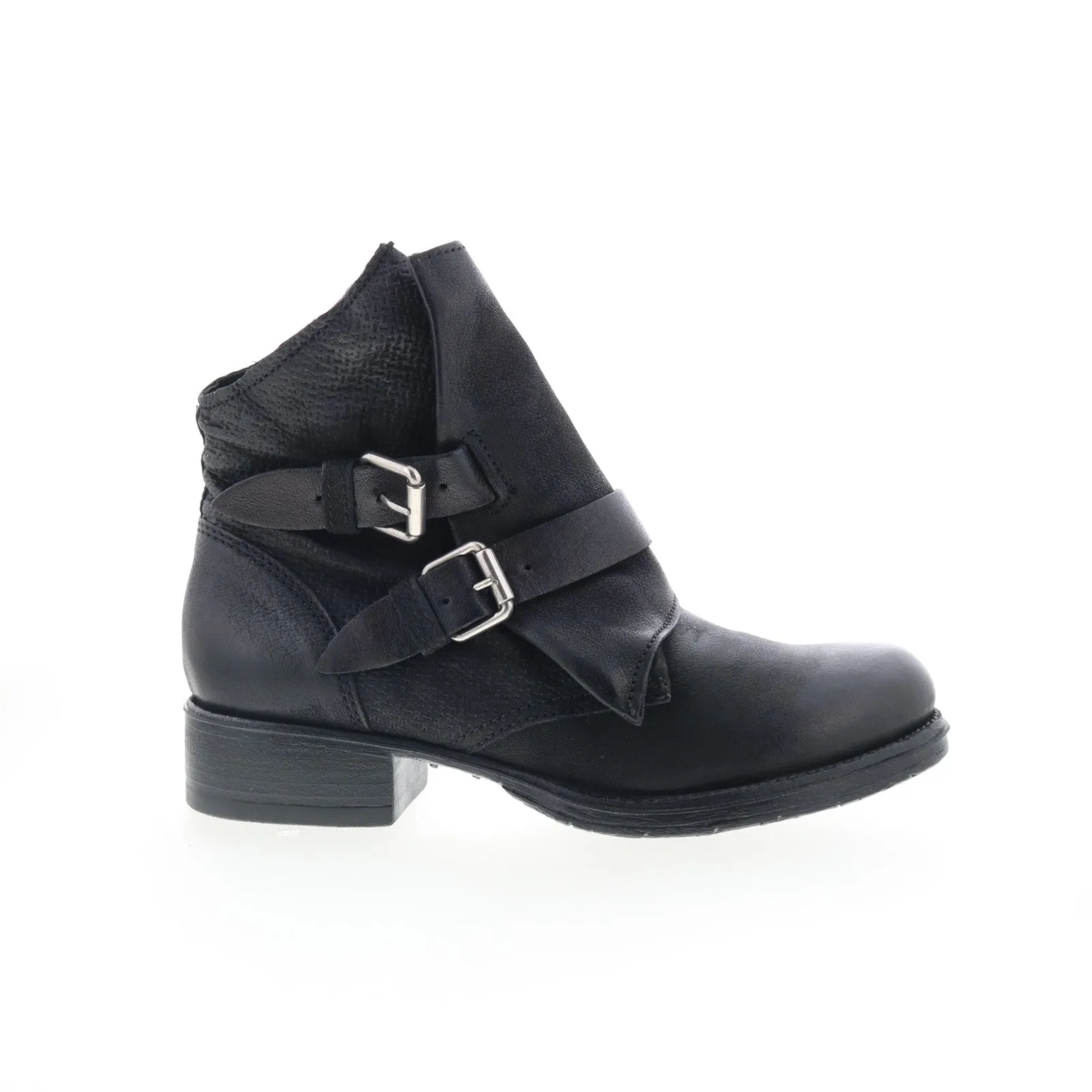 Miz Mooz Nestle 185675-206-6002 Womens Black Leather Ankle & Booties Boots Protective Lining Breathable Interior