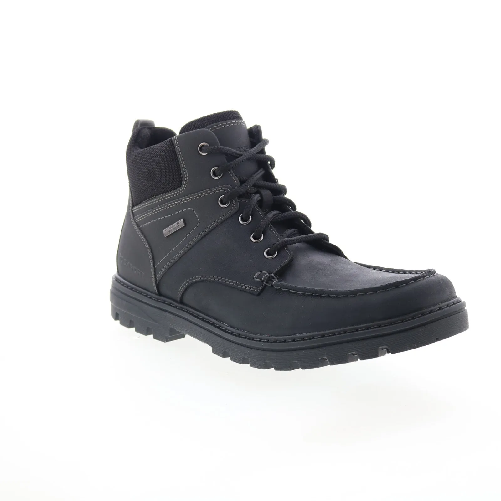Rockport Weather Ready Moc Toe Boot CI6489 Mens Black Casual Dress Boots Comfortable