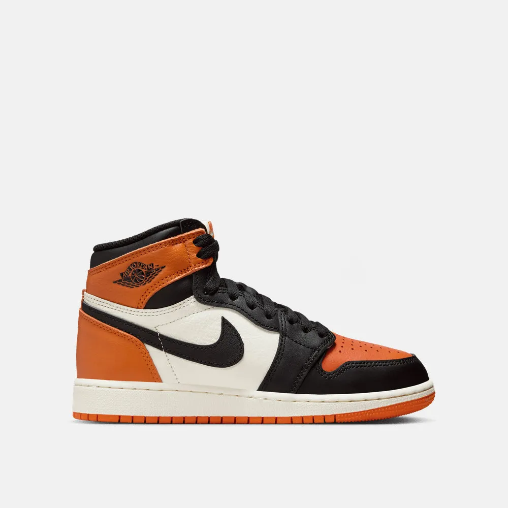 Kids' Air Jordan 1 High OG "Shattered Backboard" Hoops Ready Easy To Clean