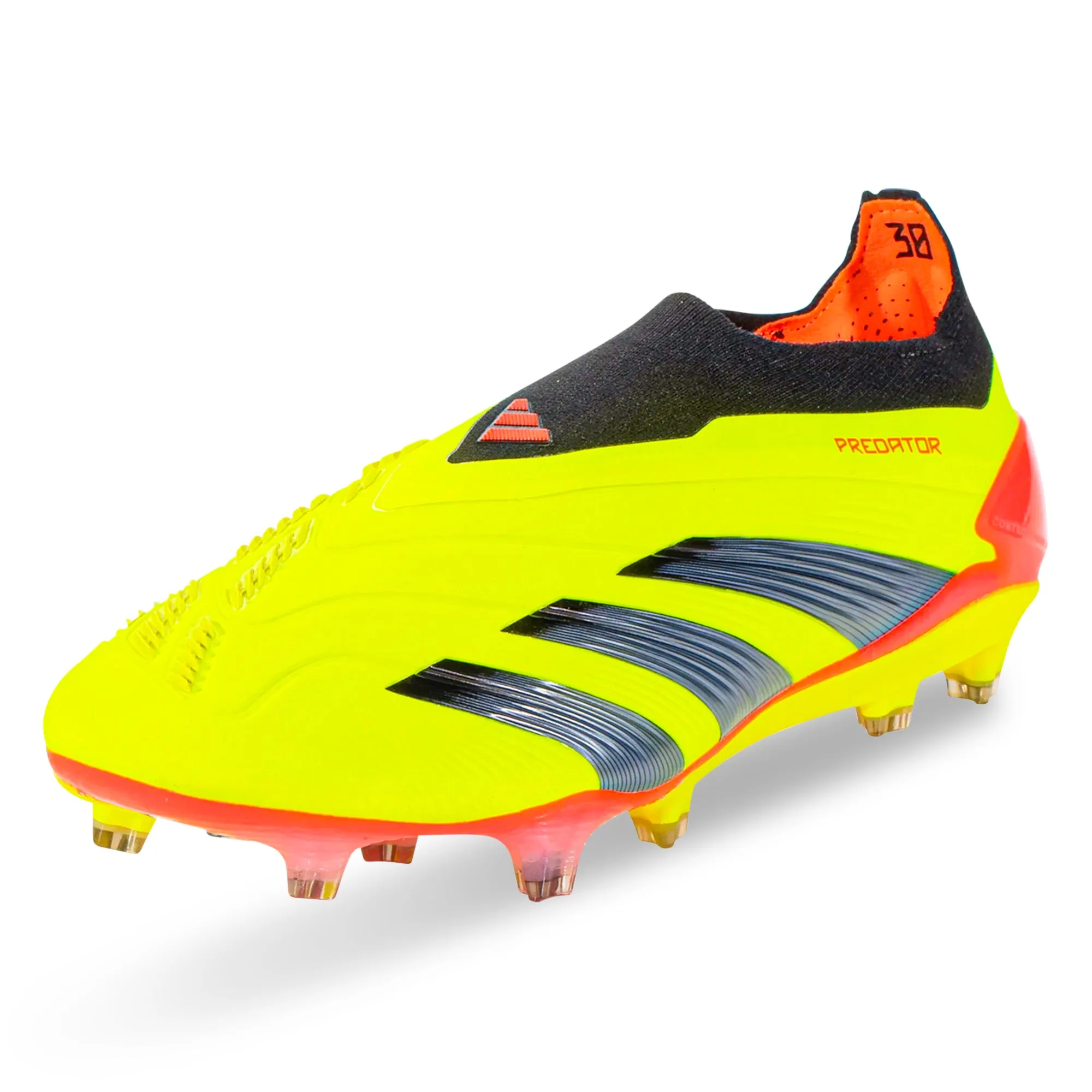 adidas Predator Elite LL FG Soccer Cleats (Solar Yellow/Black/Solar Red) Foot Energy Game Awareness