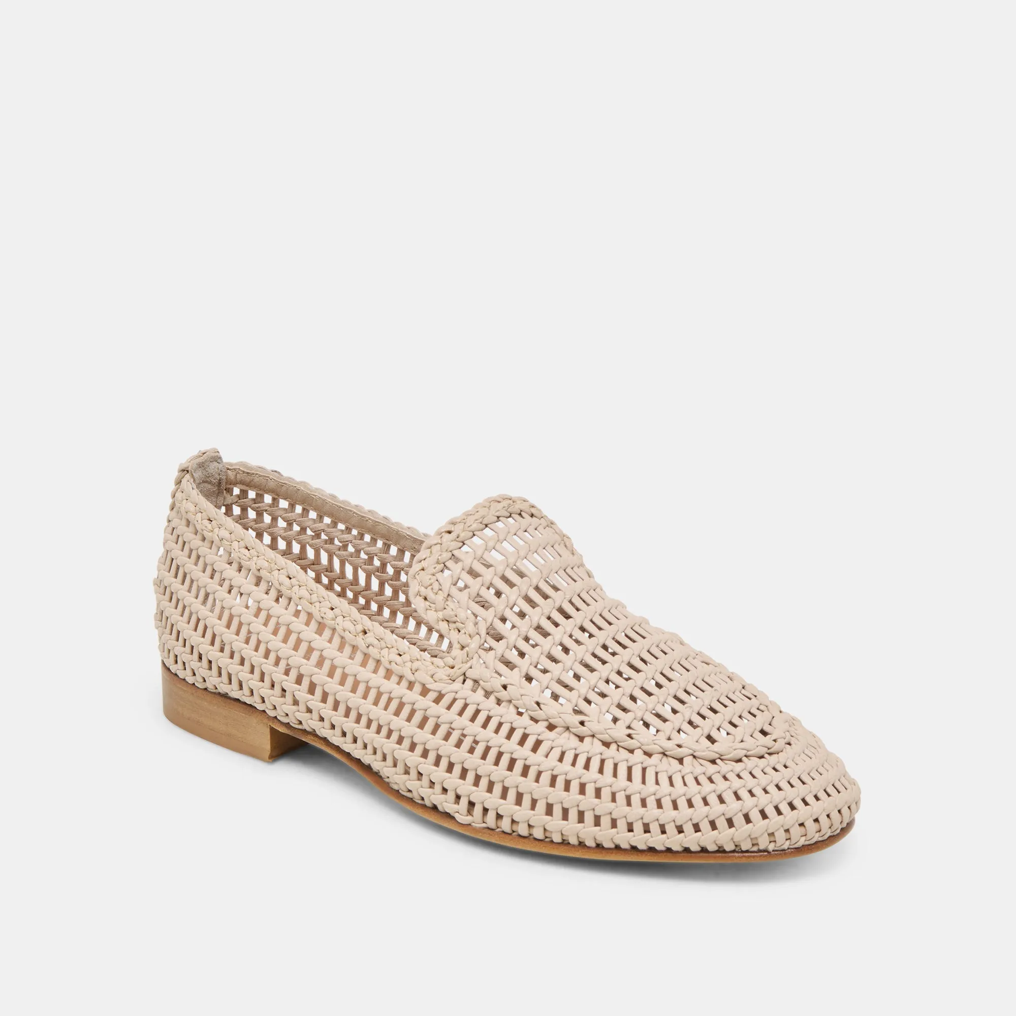 ARMOND FLATS BONE WOVEN LEATHER Relax time Sand View