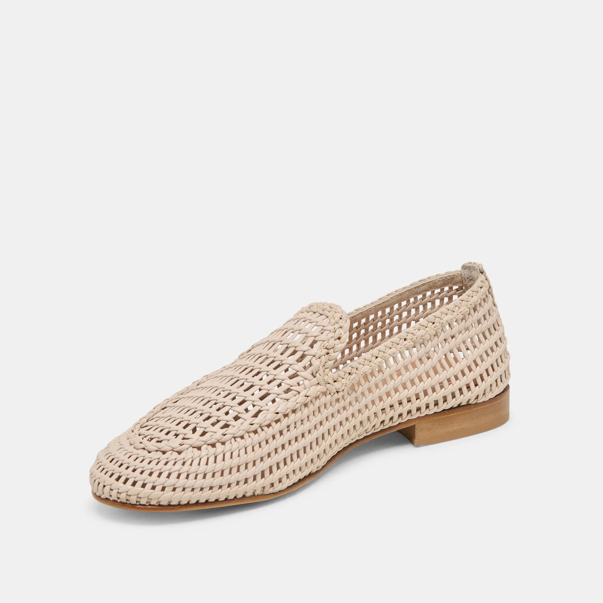 Museum Glow ARMOND FLATS BONE WOVEN LEATHER