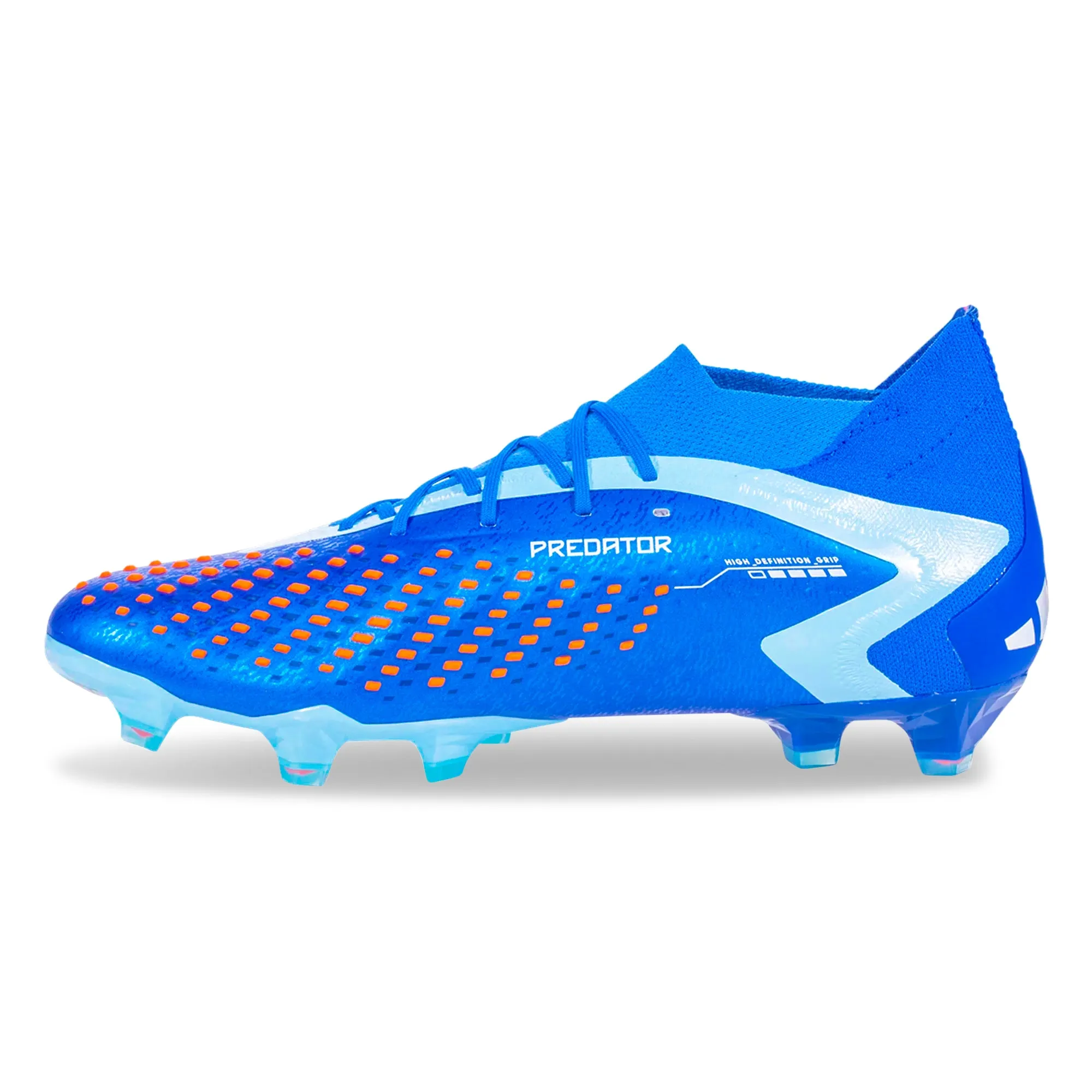 adidas Predator Accuracy.1 Firm Ground Soccer Cleats (Bright Royal/Cloud White/Solar Red) Impact Support